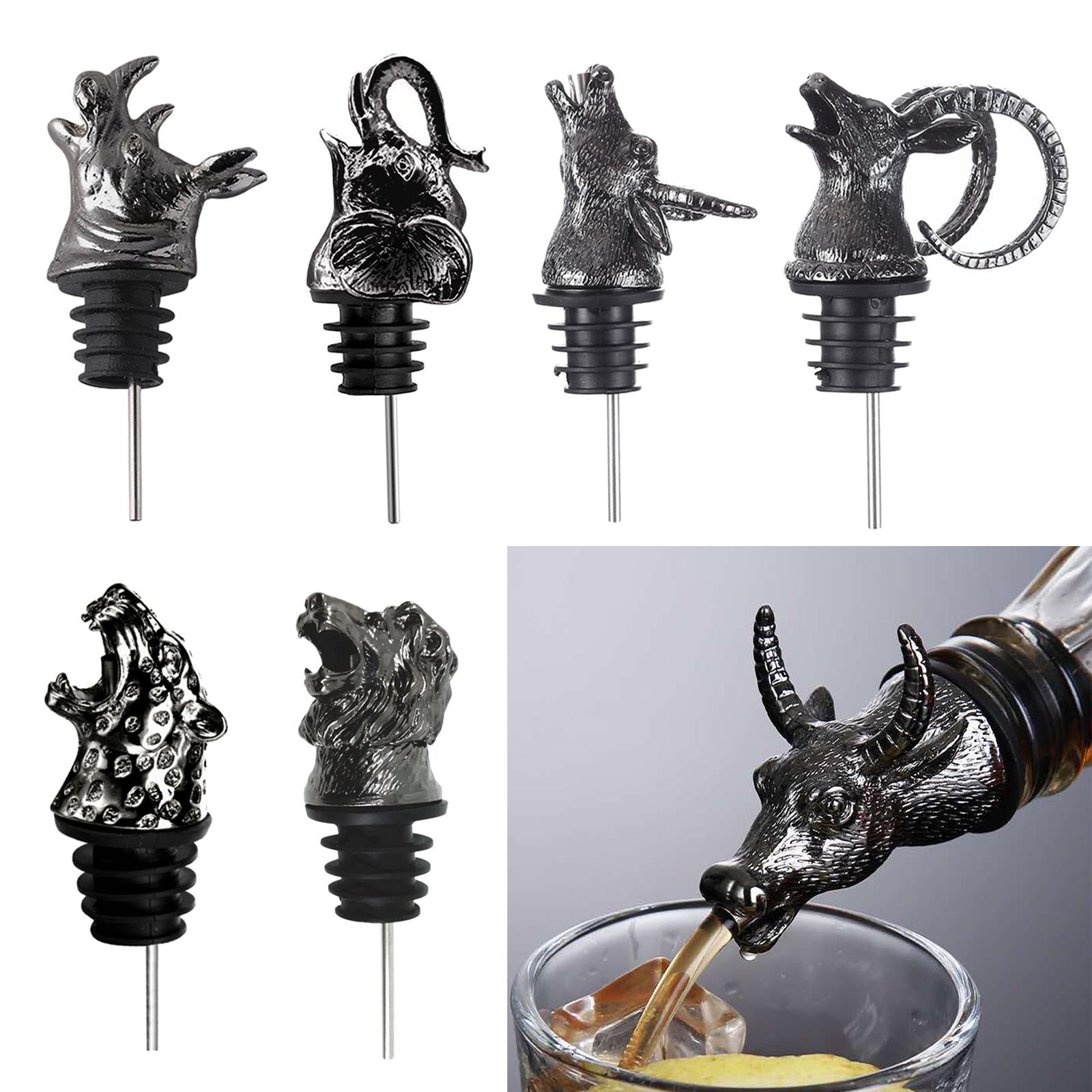 Stainless Steel Wine Pourer Wine Pourer Spout Stopper for Party Rhino