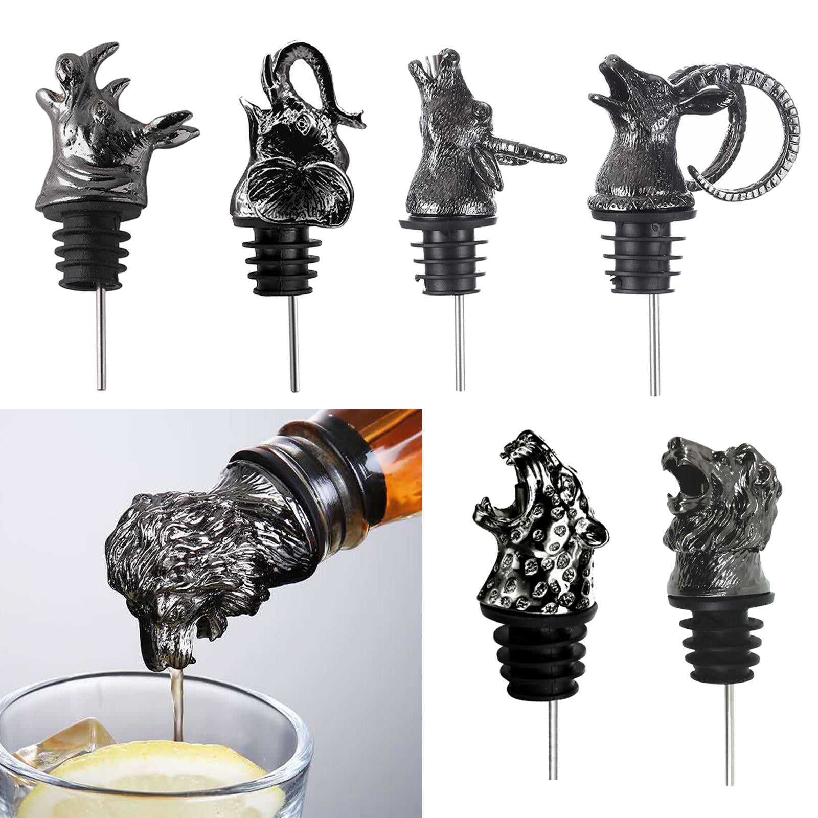 Stainless Steel Wine Pourer Wine Pourer Spout Stopper for Party Rhino