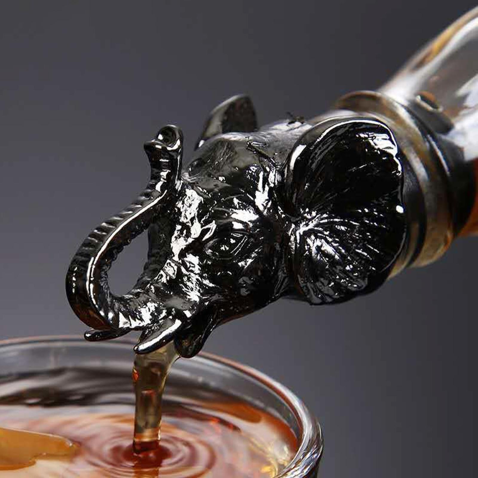 Stainless Steel Wine Pourer Wine Pourer Spout Stopper for Party Elephant