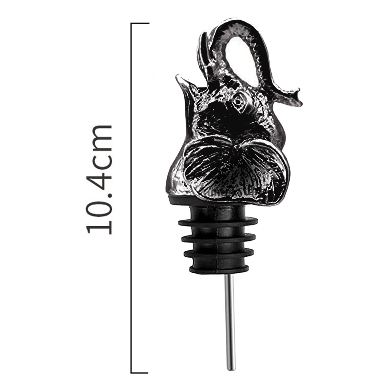 Stainless Steel Wine Pourer Wine Pourer Spout Stopper for Party Elephant