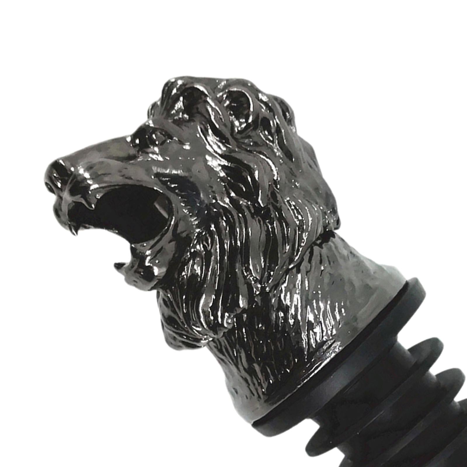 Stainless Steel Wine Pourer Wine Pourer Spout Stopper for Party Lion