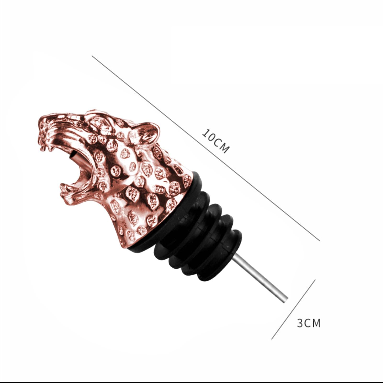 Wine Aerator Pourer Liquor Pourer Wine Stopper Wine Pourer for Club Bar Home Leopard