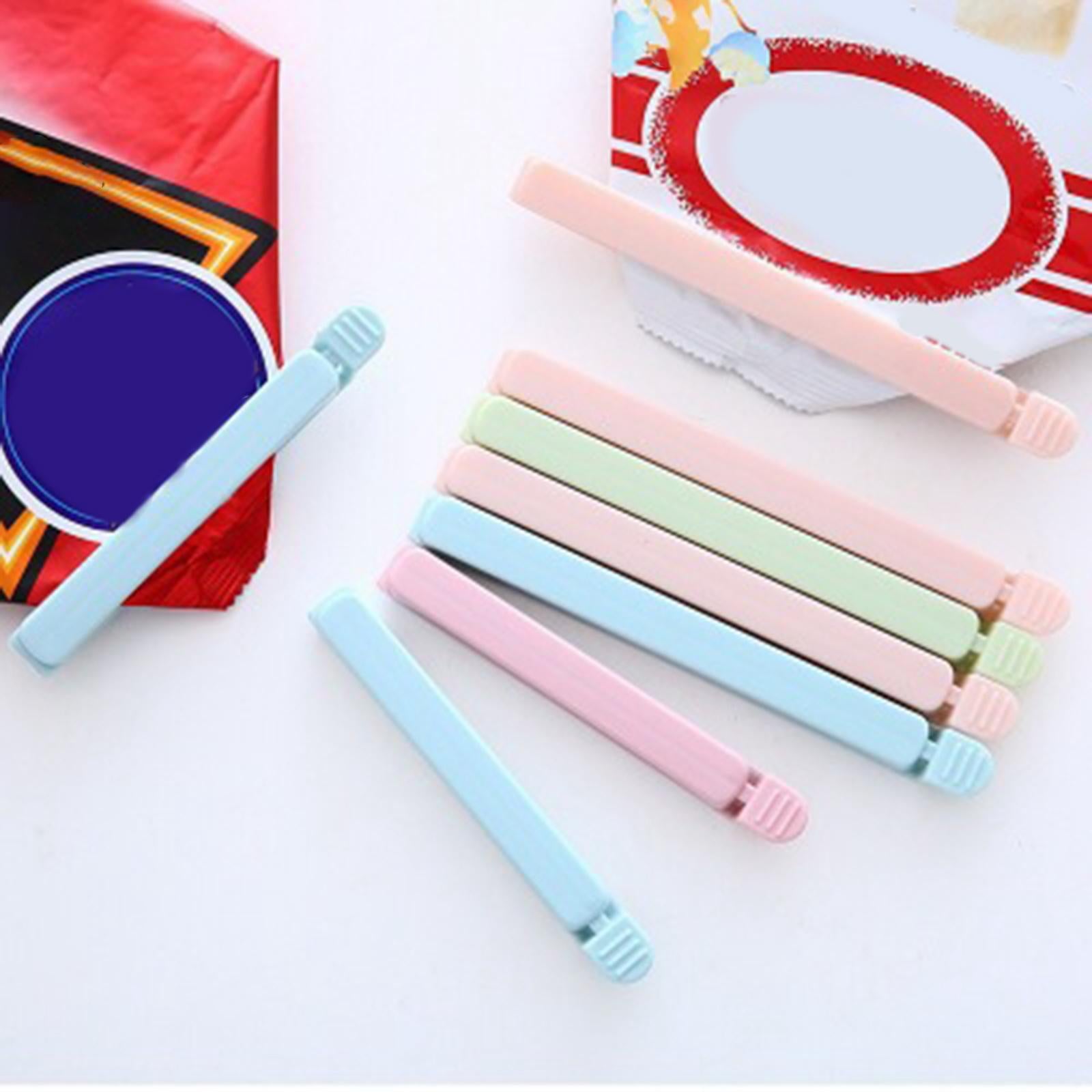 5 Pieces Bag Sealing Clips Food Packages Kitchen Tools Reusable for Kitchen Small Pink