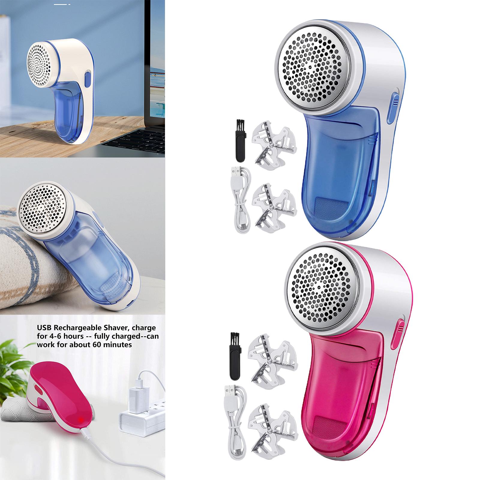 Lint Remover Fabric Shaver Removal Tool Trimmer for Cashmere Clothing Wool Blue