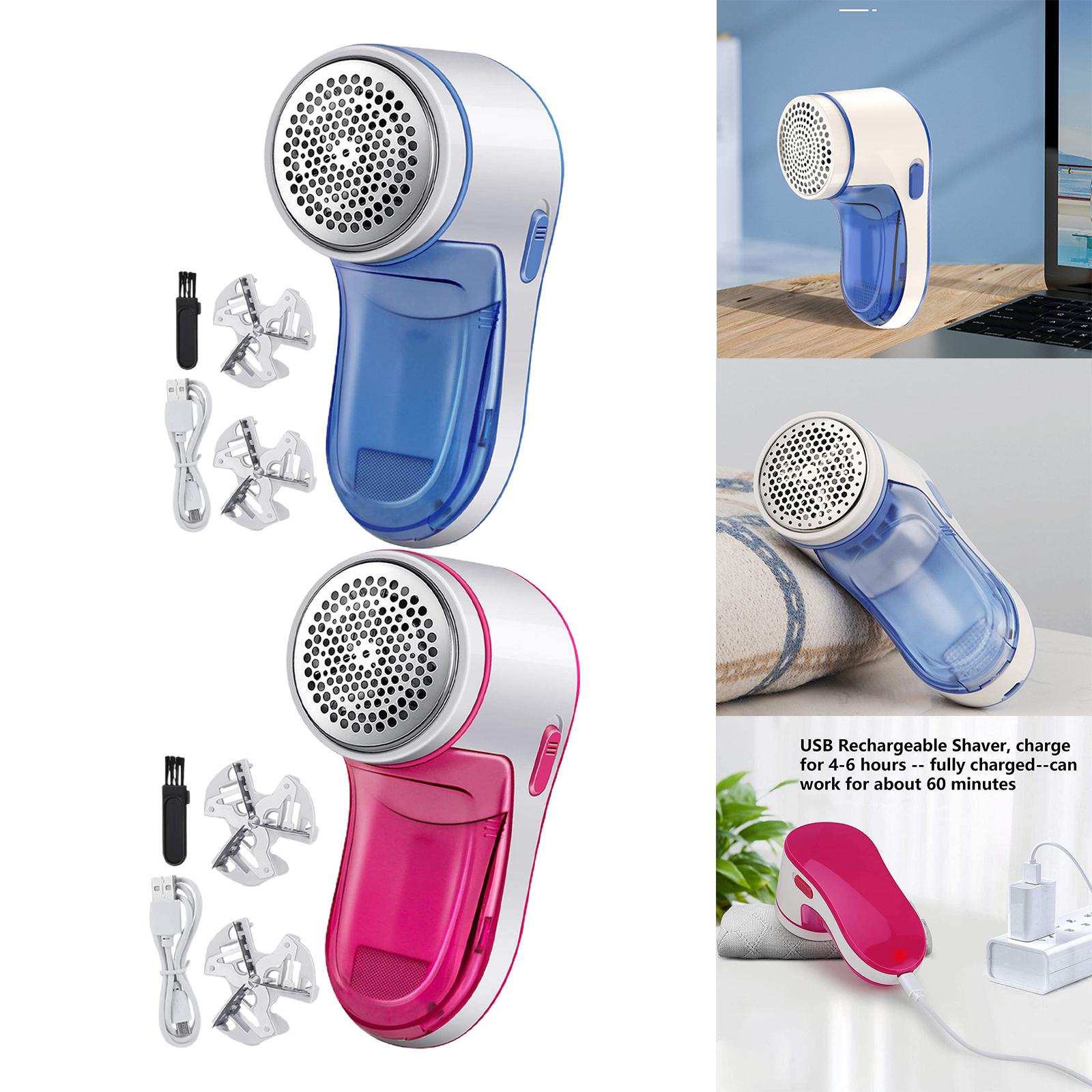Lint Remover Fabric Shaver Removal Tool Trimmer for Cashmere Clothing Wool Blue