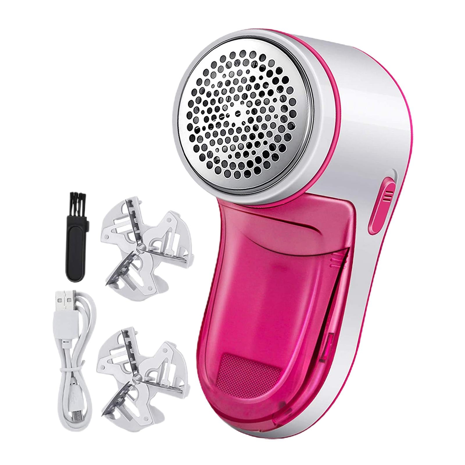 Lint Remover Fabric Shaver Removal Tool Trimmer for Cashmere Clothing Wool Pink