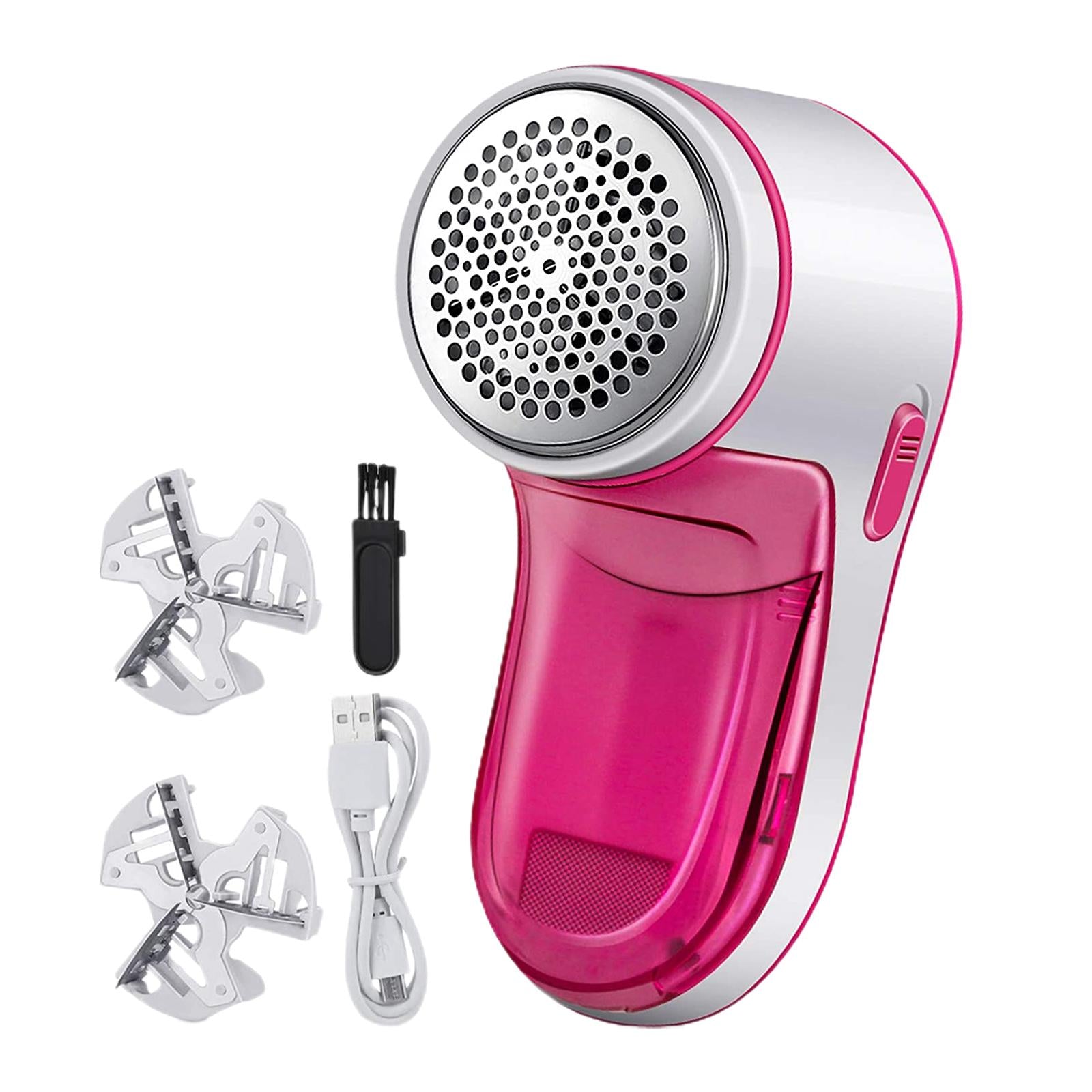 Lint Remover Fabric Shaver Removal Tool Trimmer for Cashmere Clothing Wool Pink
