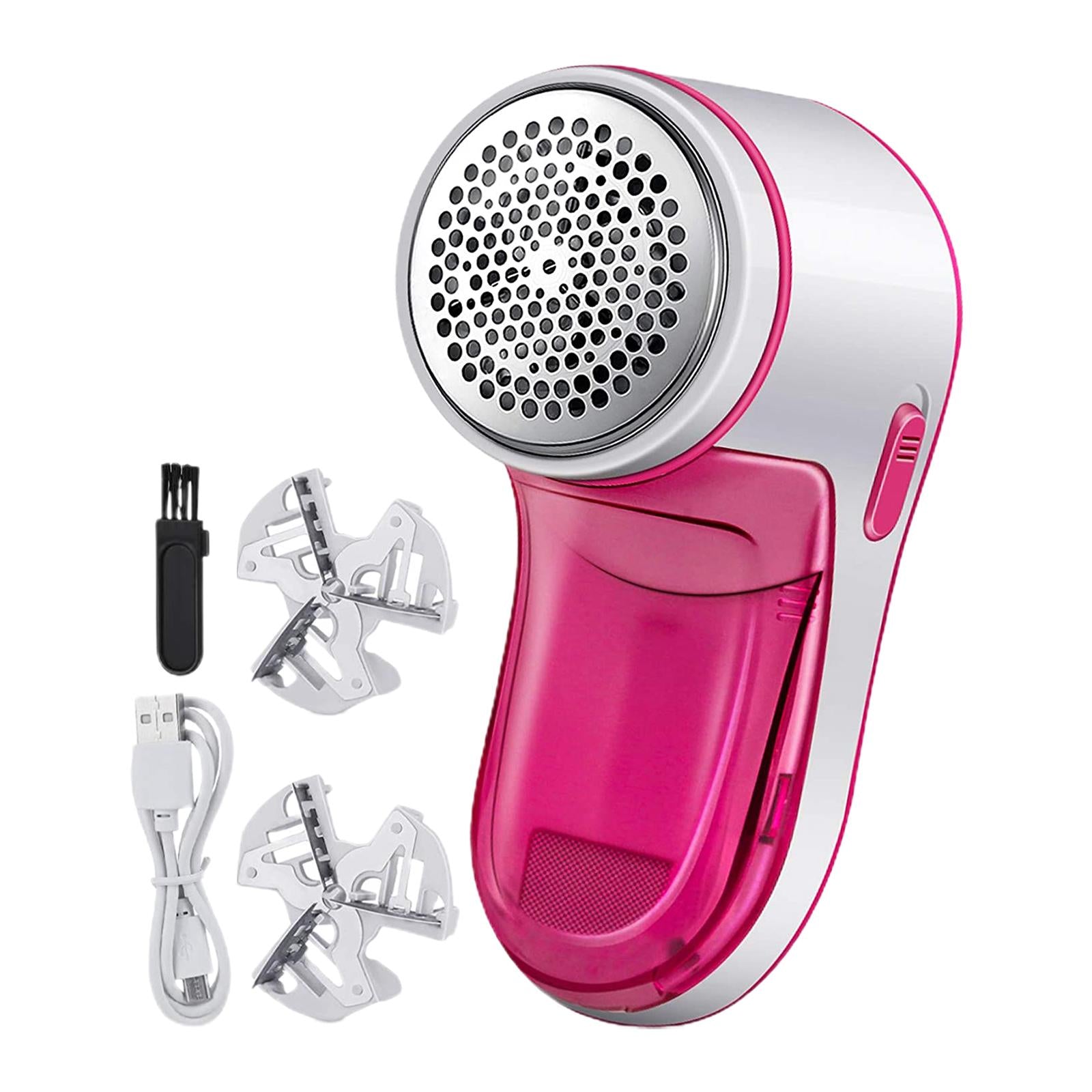 Lint Remover Fabric Shaver Removal Tool Trimmer for Cashmere Clothing Wool Pink