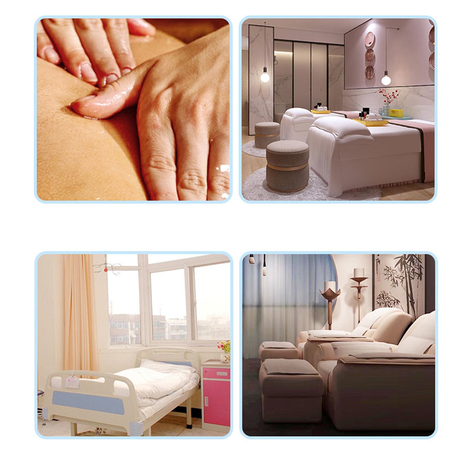SPA Bed Sheets Non Woven Fabric Breathable Waterproof for Salon Clubs Hotel Blue 50pcs