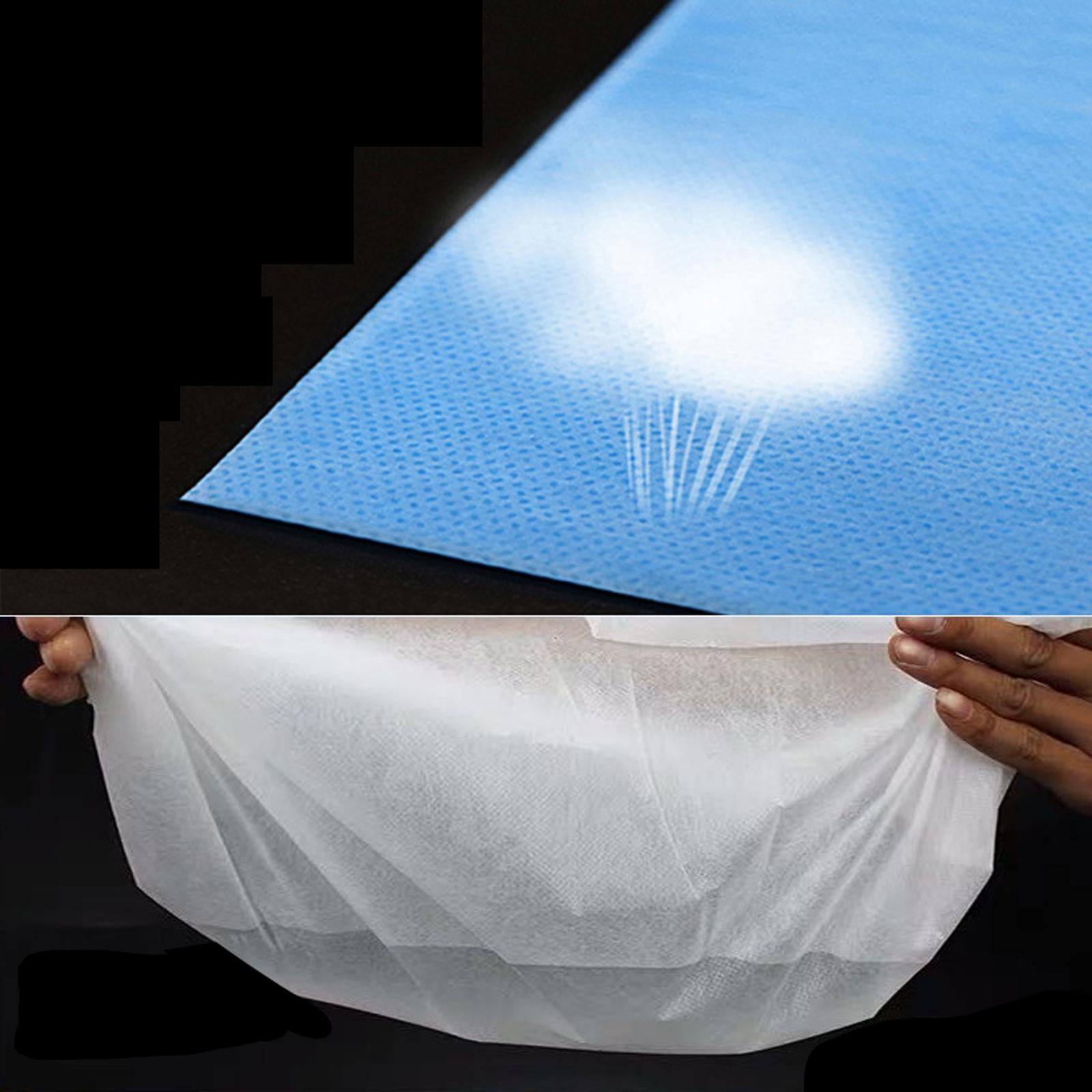 SPA Bed Sheets Non Woven Fabric Breathable Waterproof for Salon Clubs Hotel Purple 50pcs