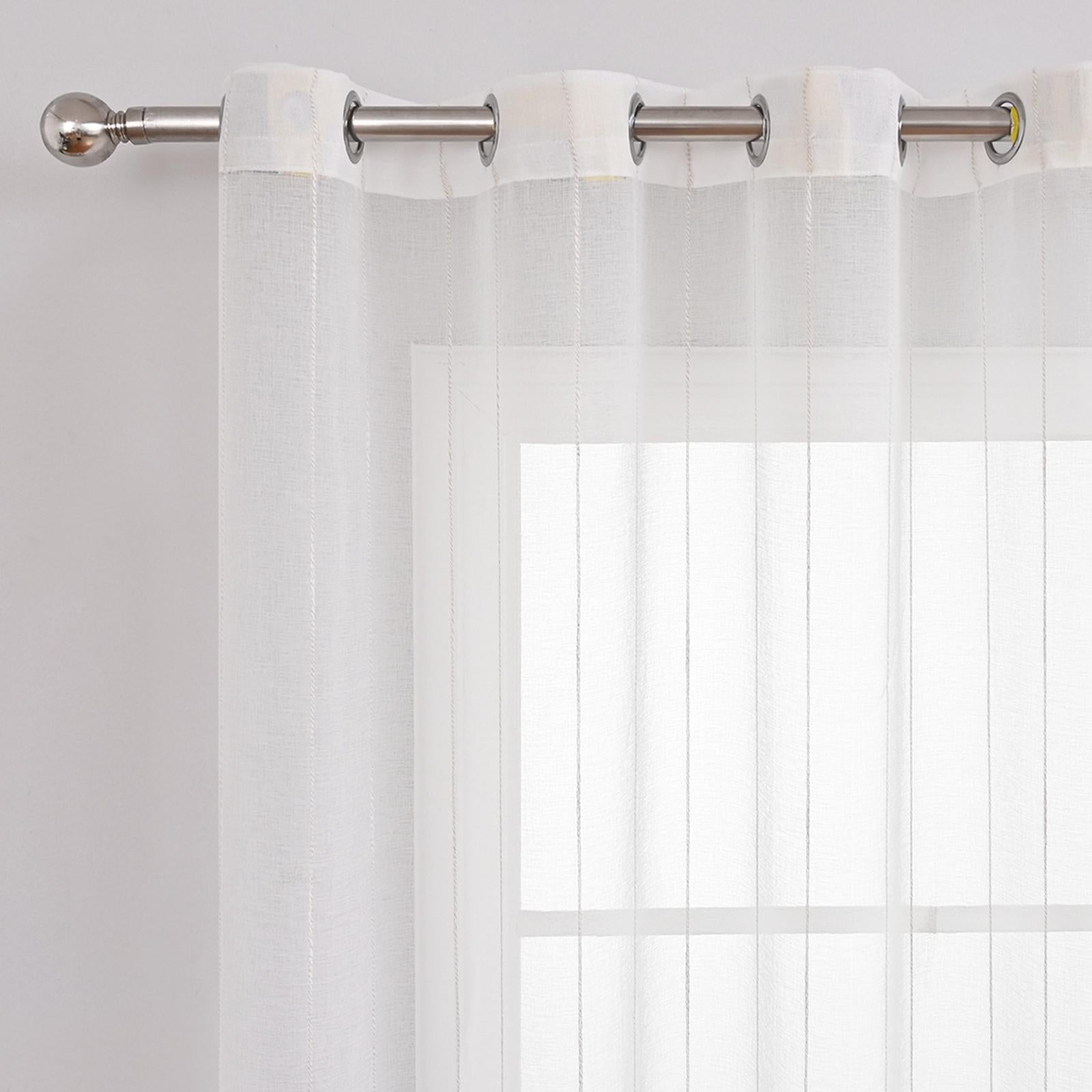 Modern Voile Window Curtain Tulle Curtain Drapes for Study 100cmx200cm