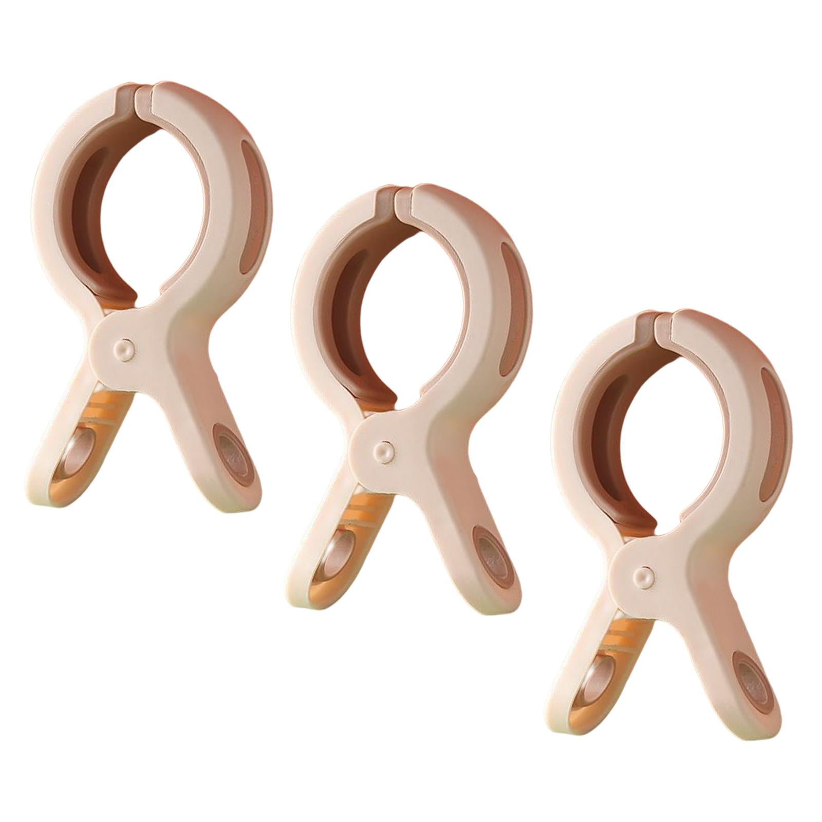 3 Pieces Beach Towel Clips Windproof Vacation for Lounge Chairs Beach Chair Pink