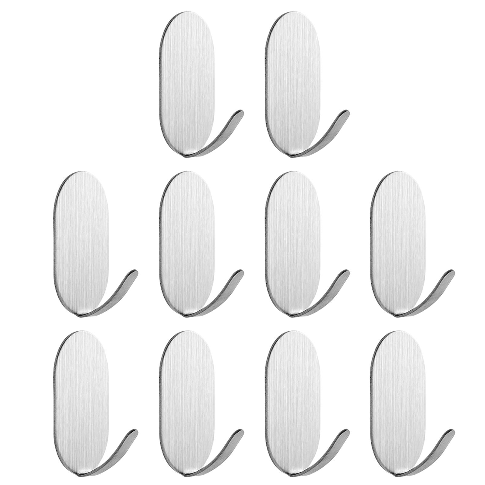 10x Coat Hook Rack Storage Organizer Holder Organizer Rack for Home wall Stainless Steel