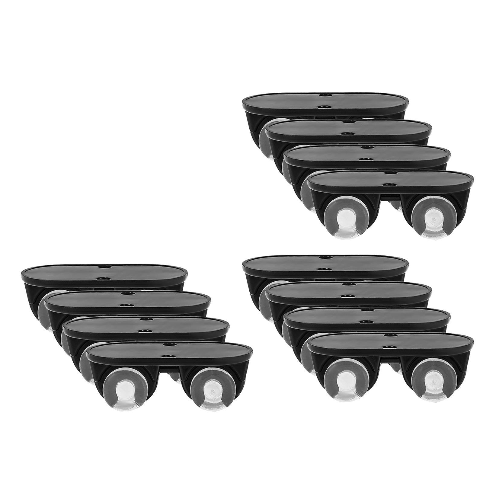 12Pcs Self Adhesive Caster Wheels for Trash Can Small Furniture Cabinet Black