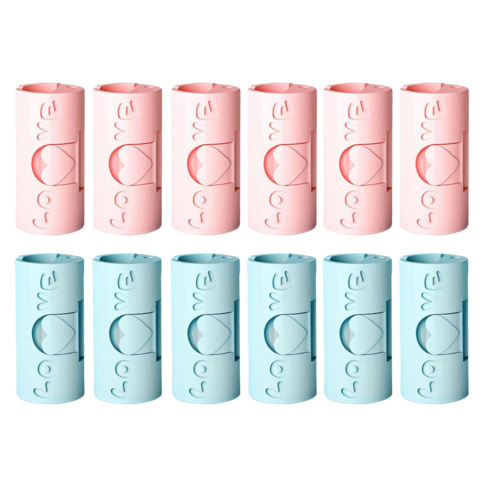 6 Pieces Multipurpose Bed Sheet Fixed Clamp for Fastening Snacks Towels Pink