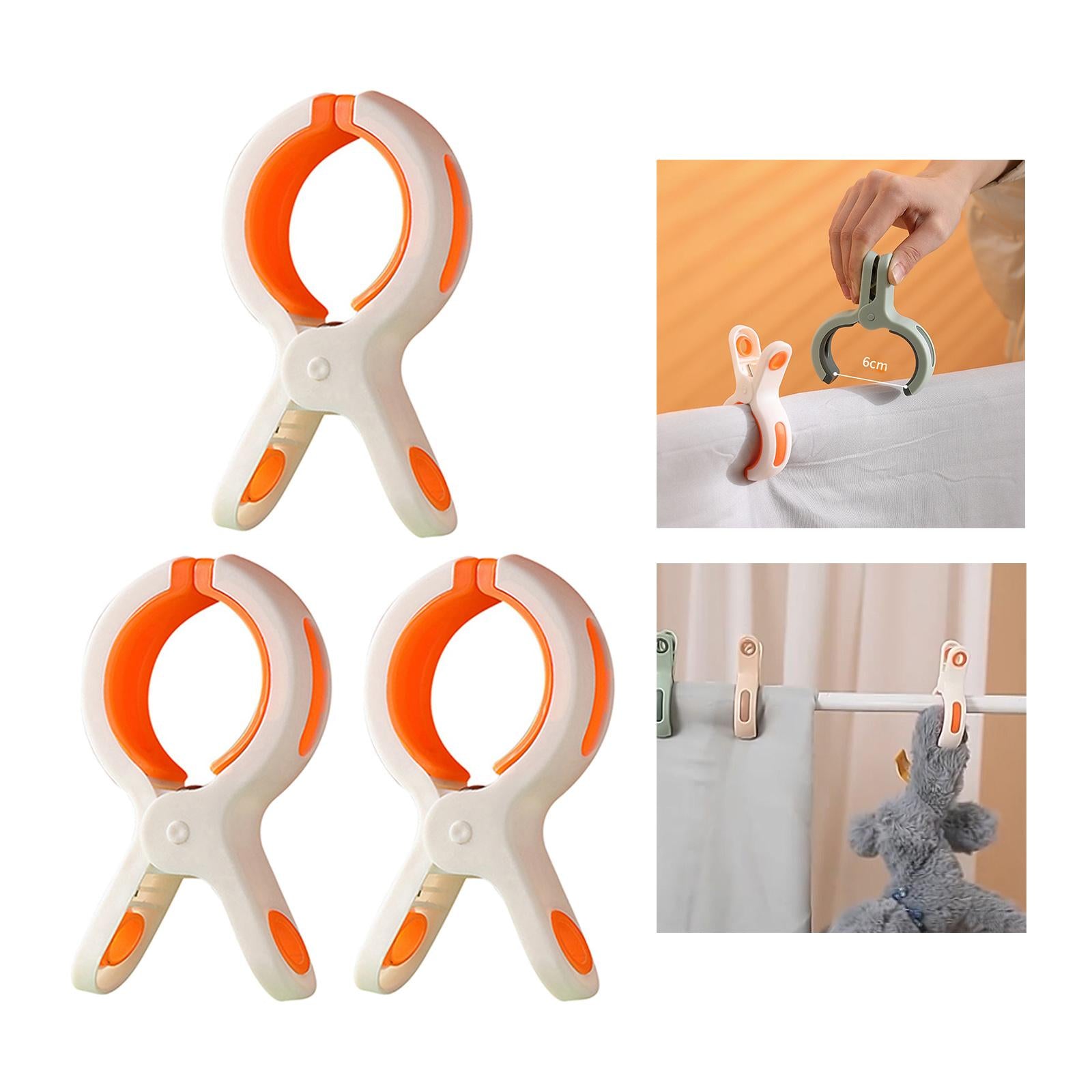 Beach Towel Clips Hanging Clip Clamps for Beach Chair Pool Chair White