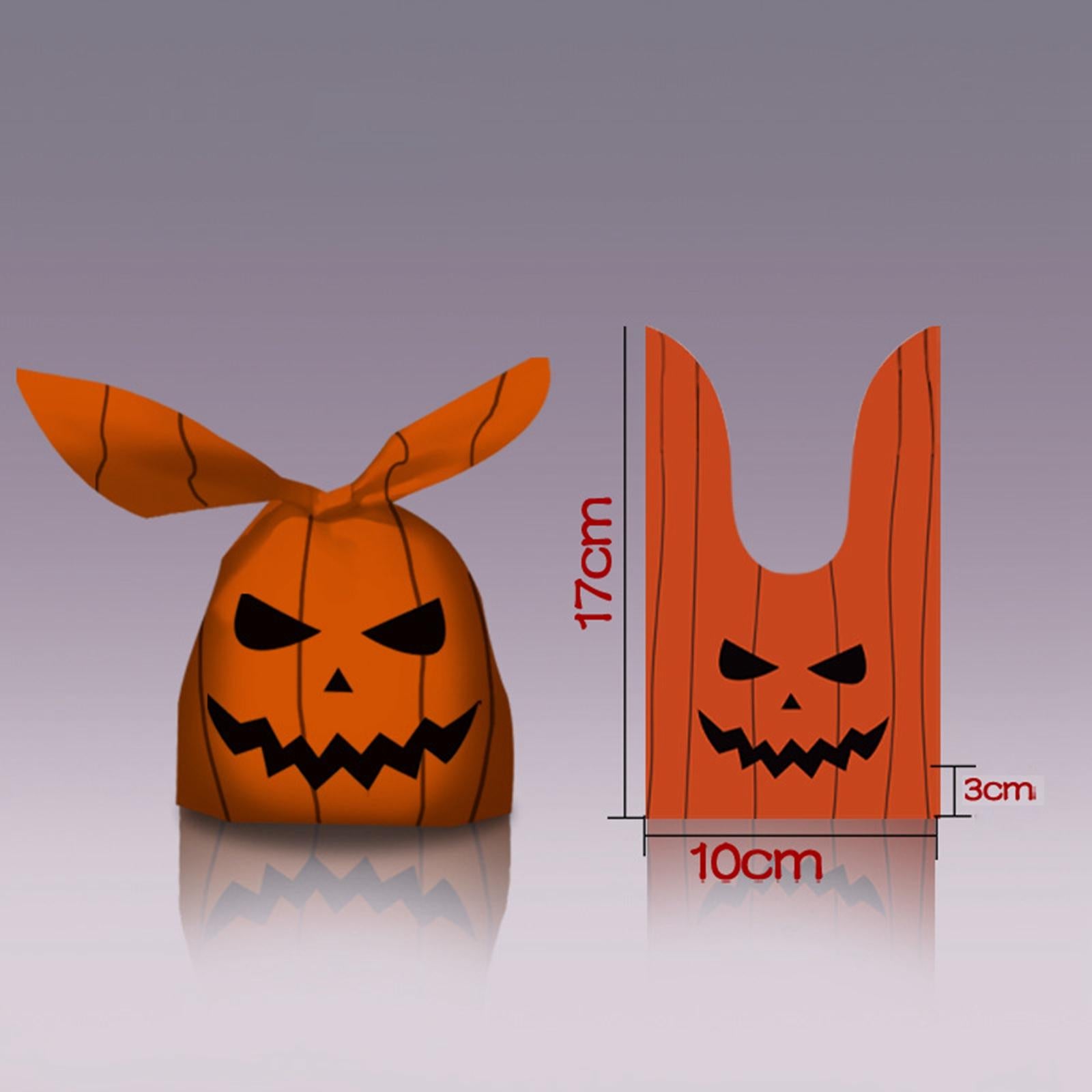 Halloween Candy Bags Party Favor Gift Bags for Celebration Halloween Party Orange A 17cmx10cm
