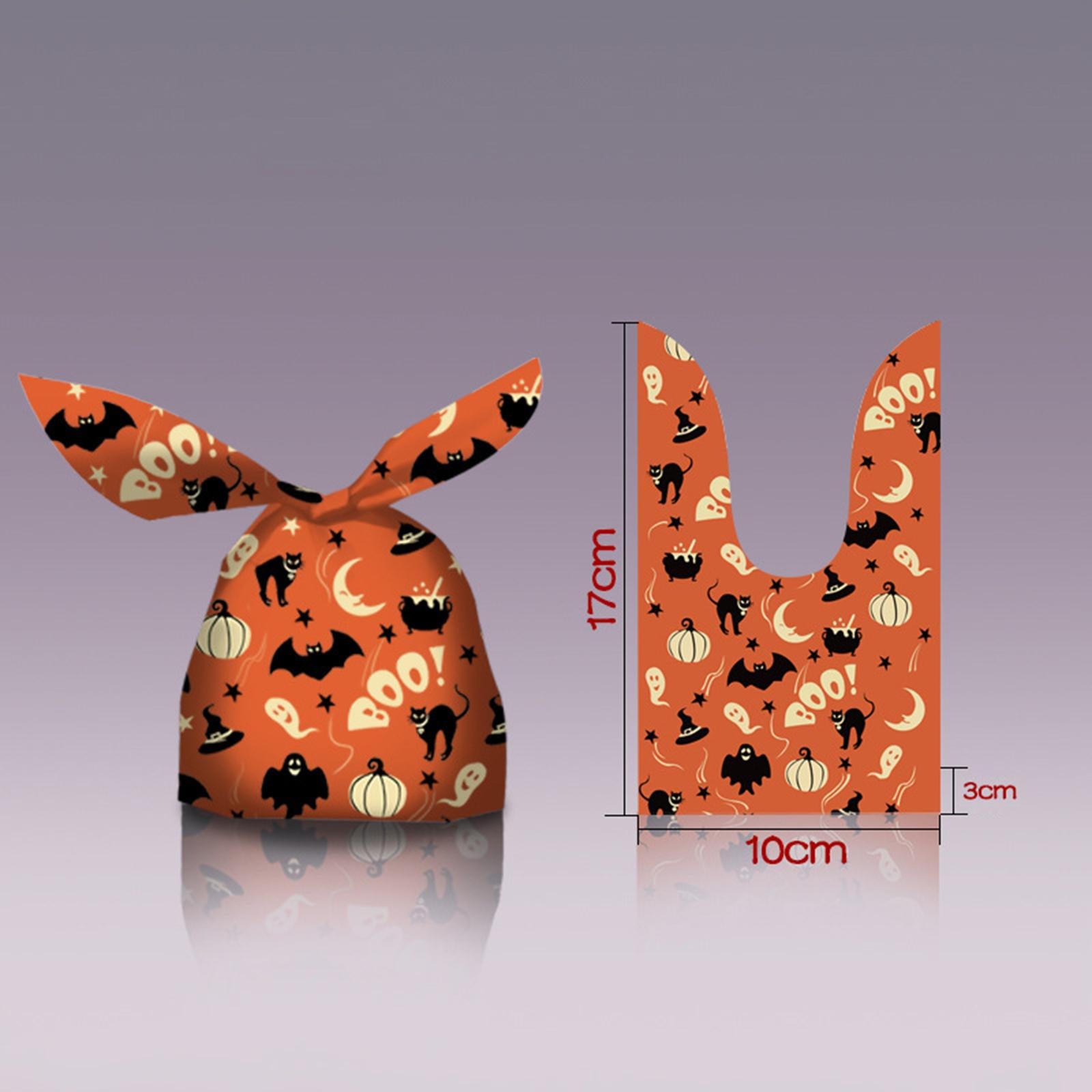 Halloween Candy Bags Party Favor Gift Bags for Celebration Halloween Party Orange B 17cmx10cm