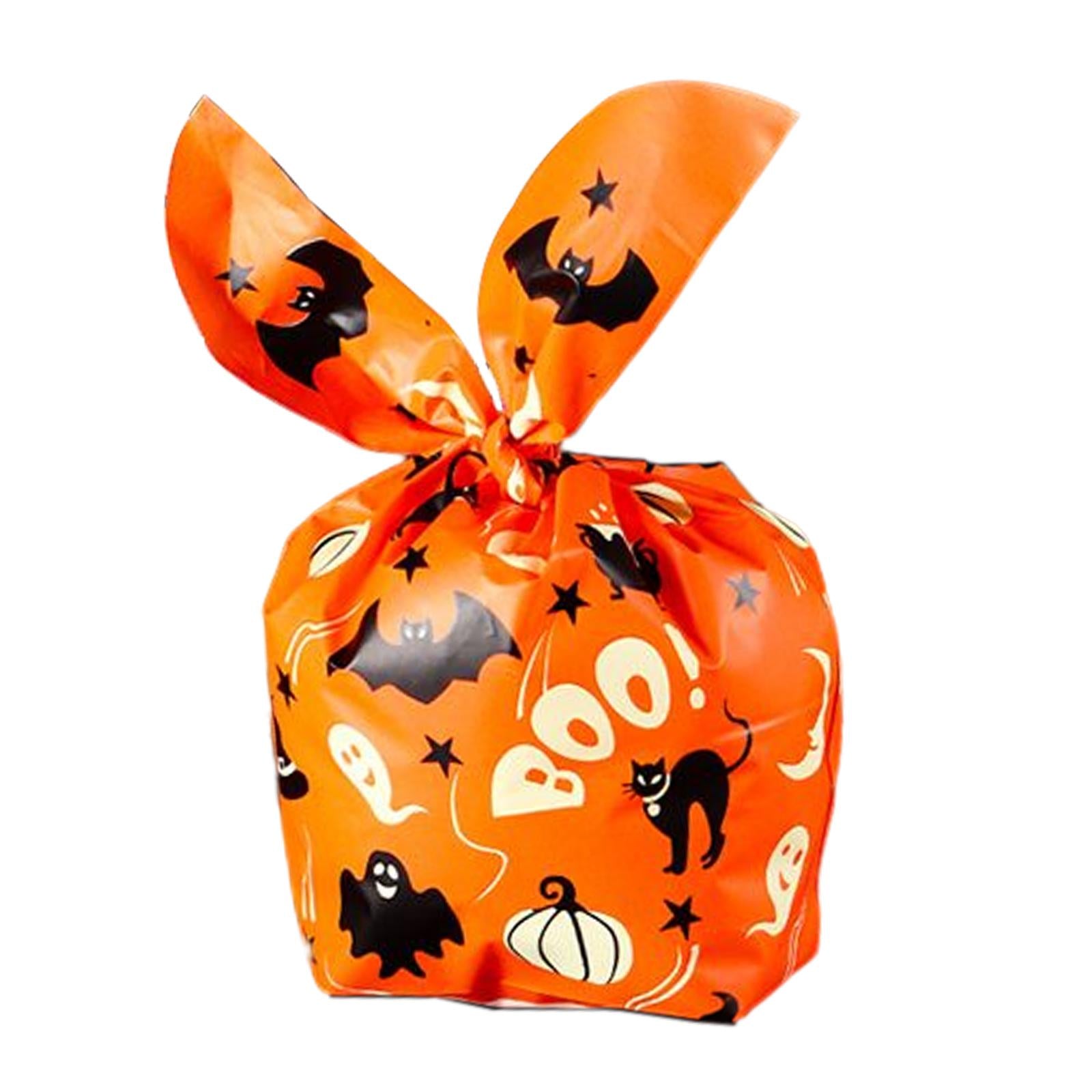 Halloween Candy Bags Party Favor Gift Bags for Celebration Halloween Party Orange B 17cmx10cm