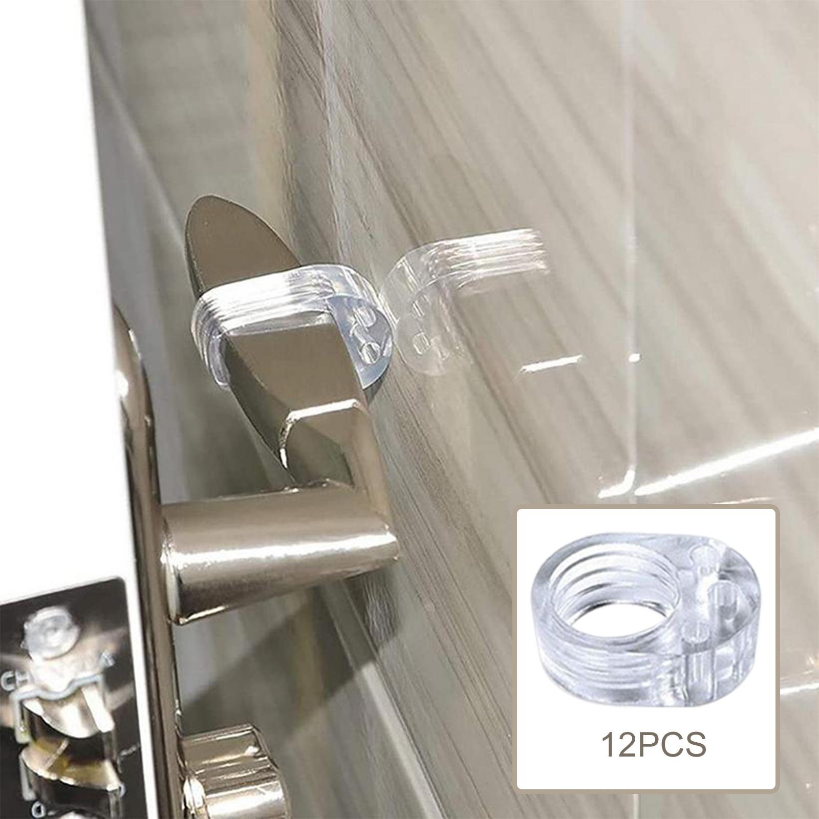 12x Door Handle Stopper Door Handle Buffer Windproof Door Handle for Home