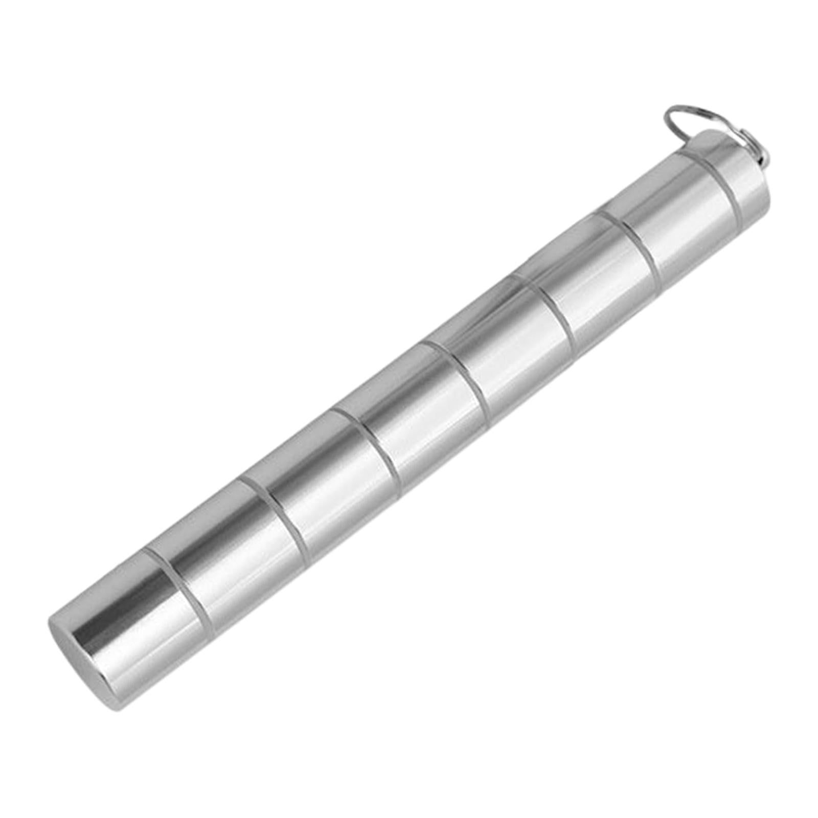 Pill Holder 7 Dispenser Compartments for Outdoor Silver