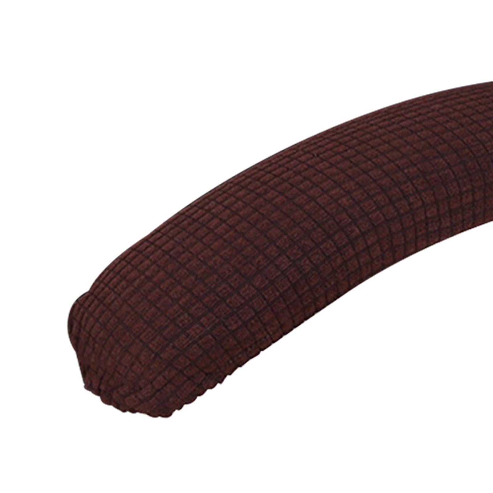 2Pcs Gaming Chair Arm Rest Pads Dustproof Removable for home Brown