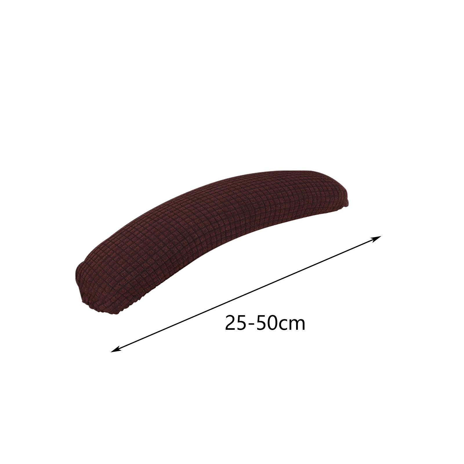 2Pcs Gaming Chair Arm Rest Pads Dustproof Removable for home Brown