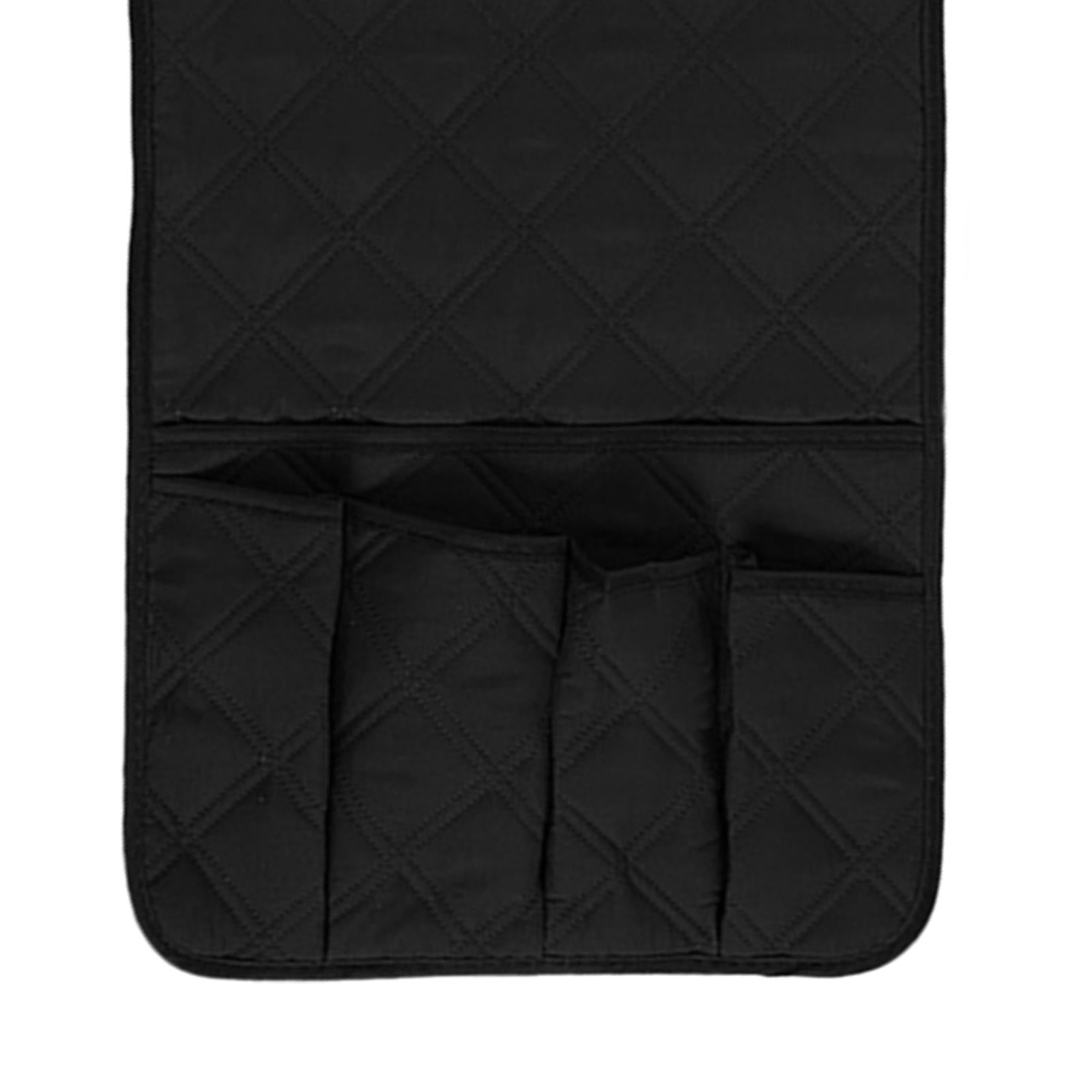 Non Slip Sofa Armrest Organizer Armchair Caddy for Couch Living Room Sofa Black