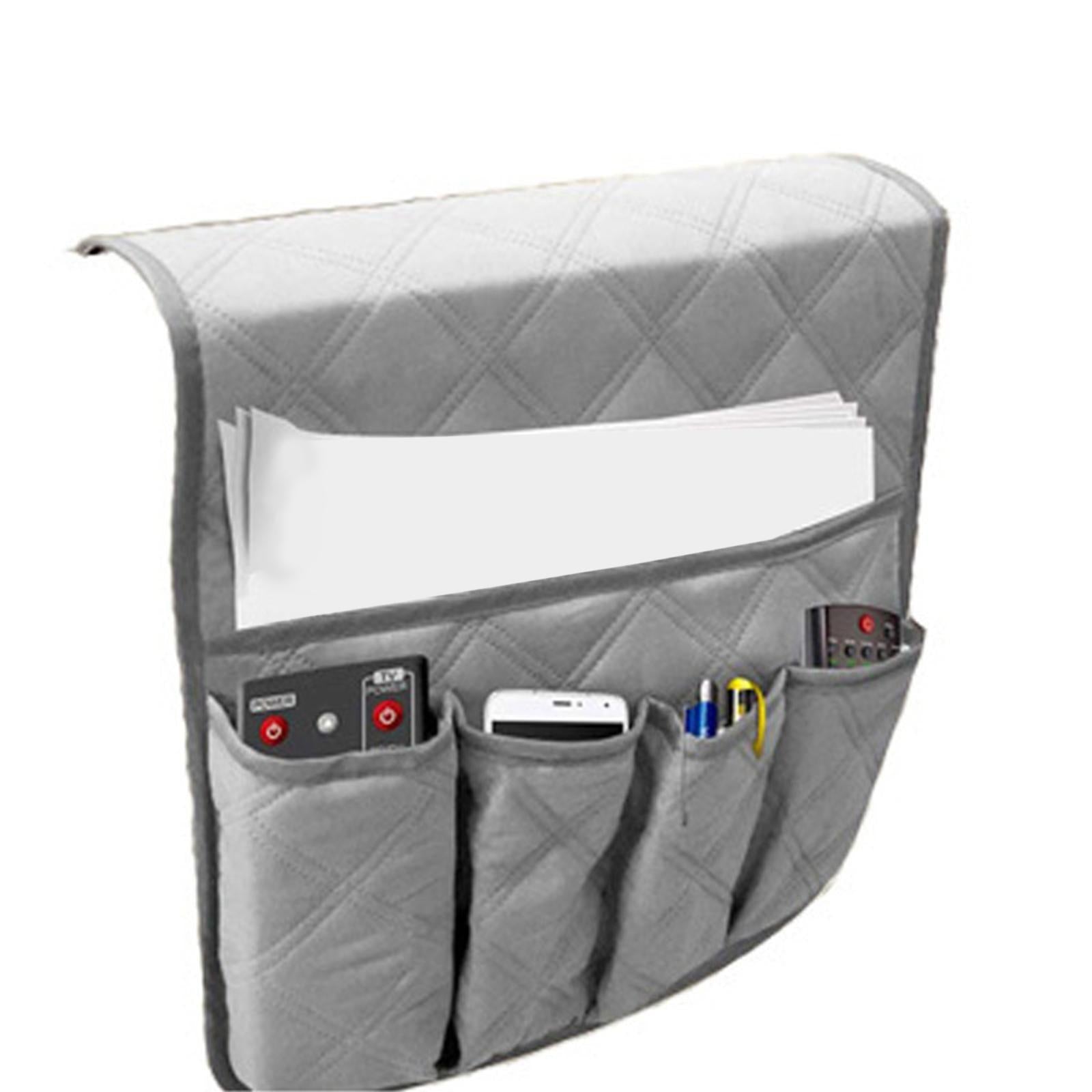 Non Slip Sofa Armrest Organizer Armchair Caddy for Couch Living Room Sofa Gray