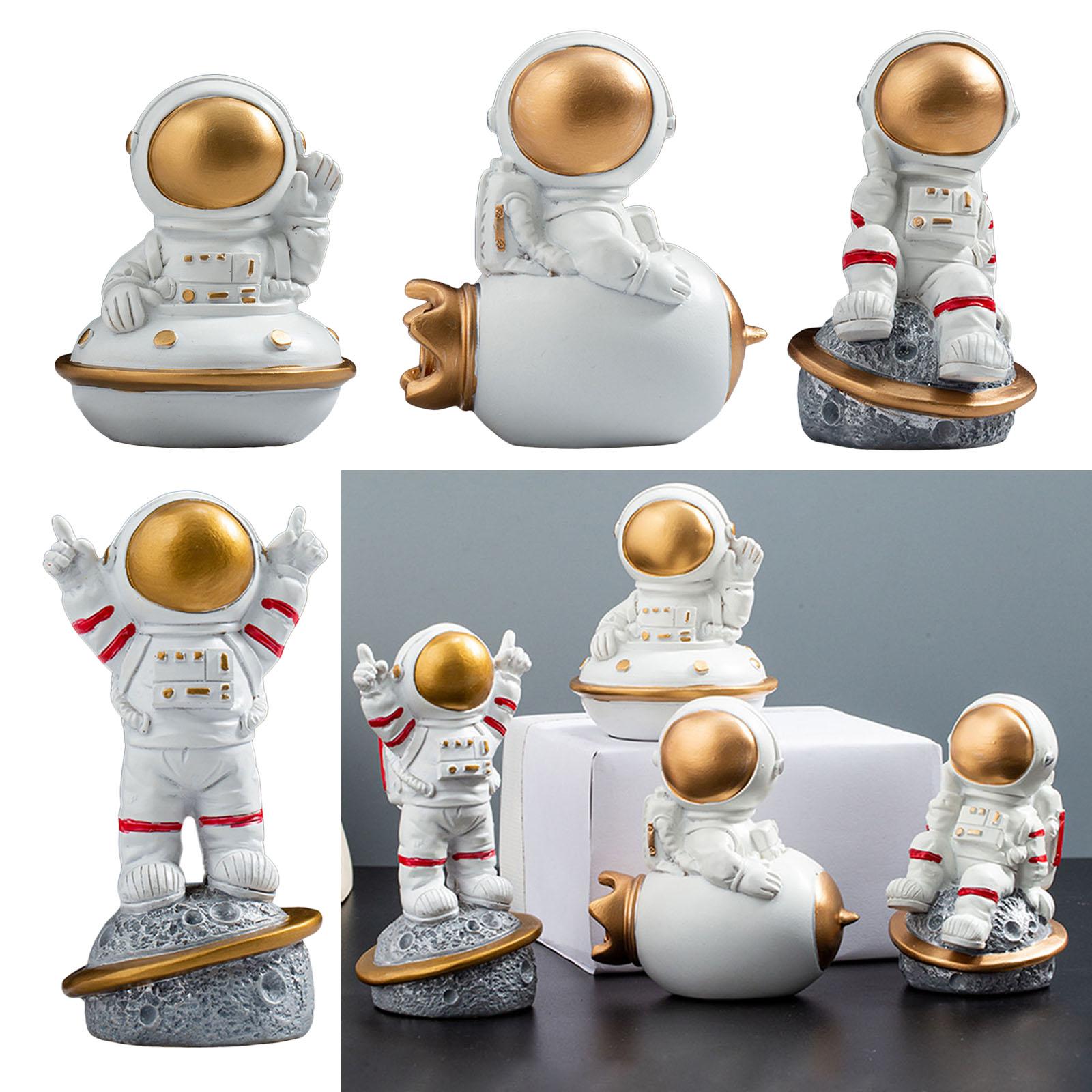 Spaceman Figurine Educational Themed Art for Themed Party Decor Housewarming Sitting Airship