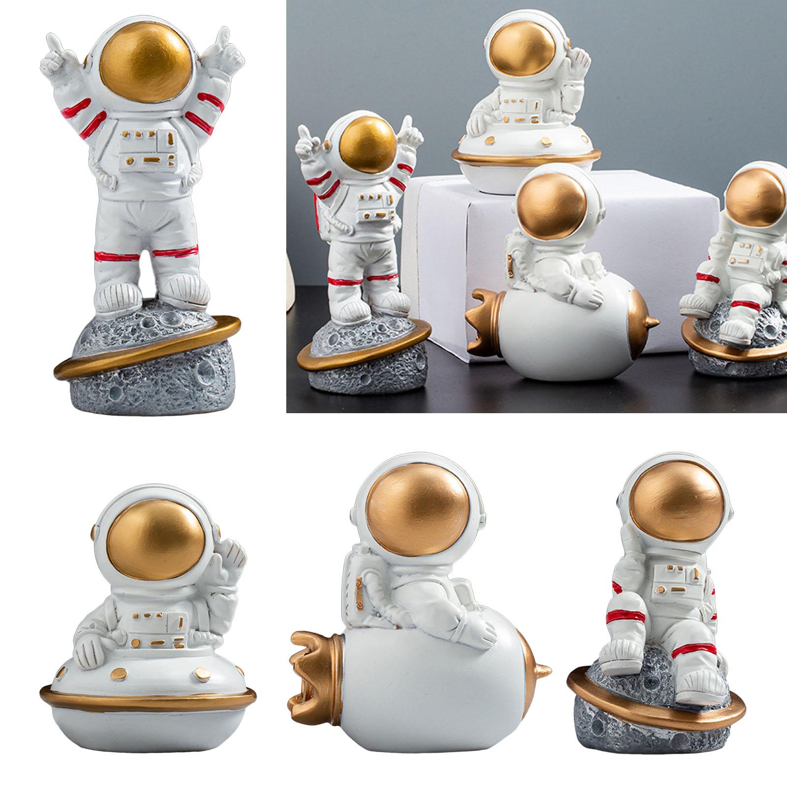 Spaceman Figurine Educational Themed Art for Themed Party Decor Housewarming Sitting Airship