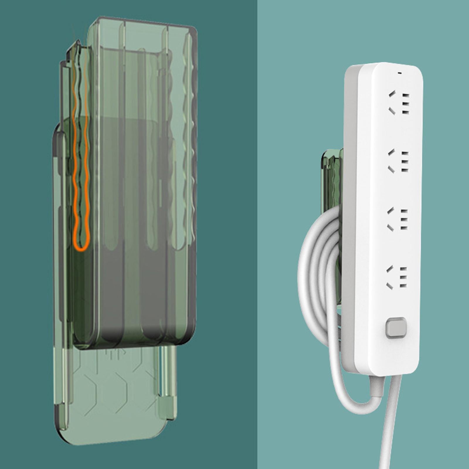 Socket Fixer Cable Management Organizer Self Adhesived office Household Green