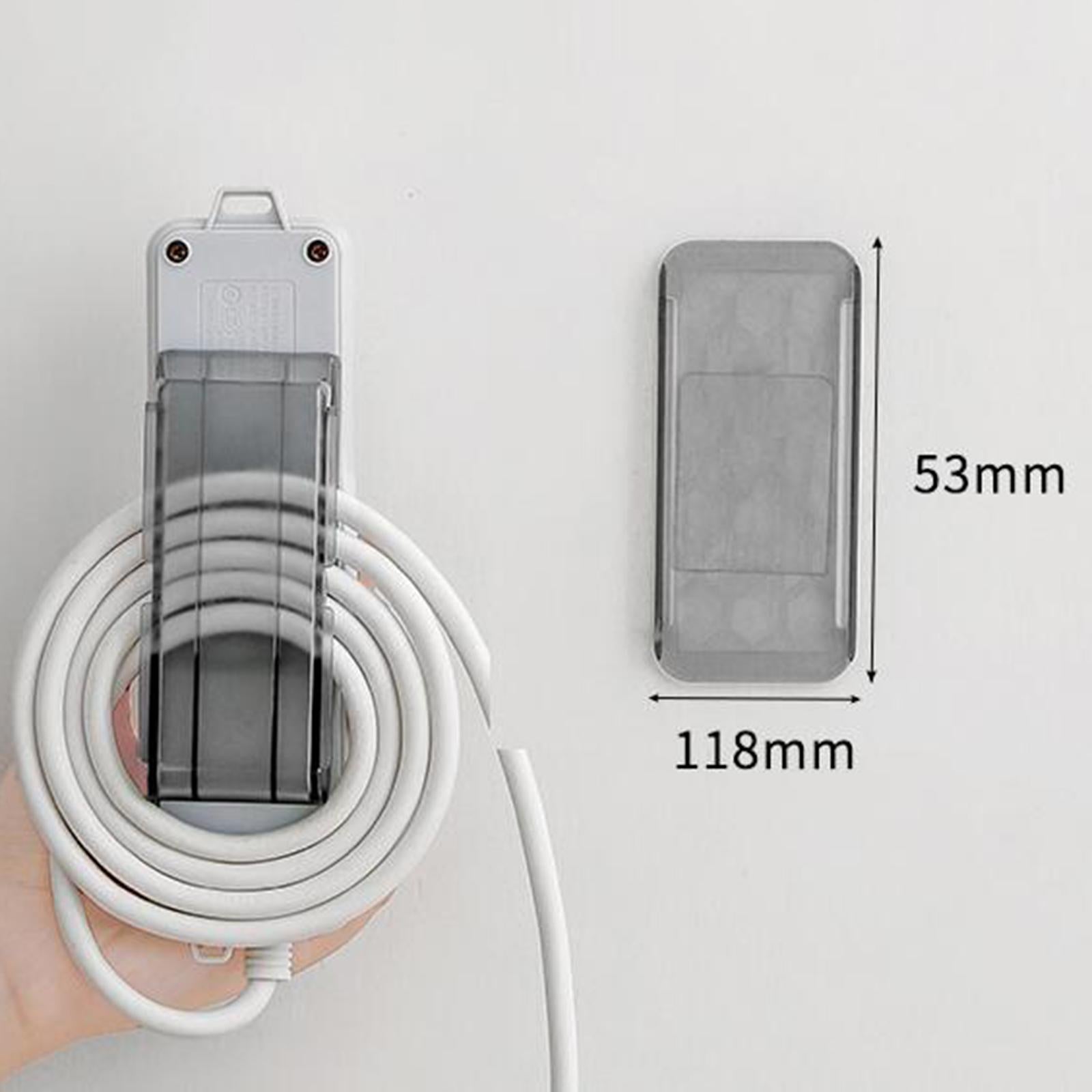 Socket Fixer Cable Management Organizer Self Adhesived office Household Transparent