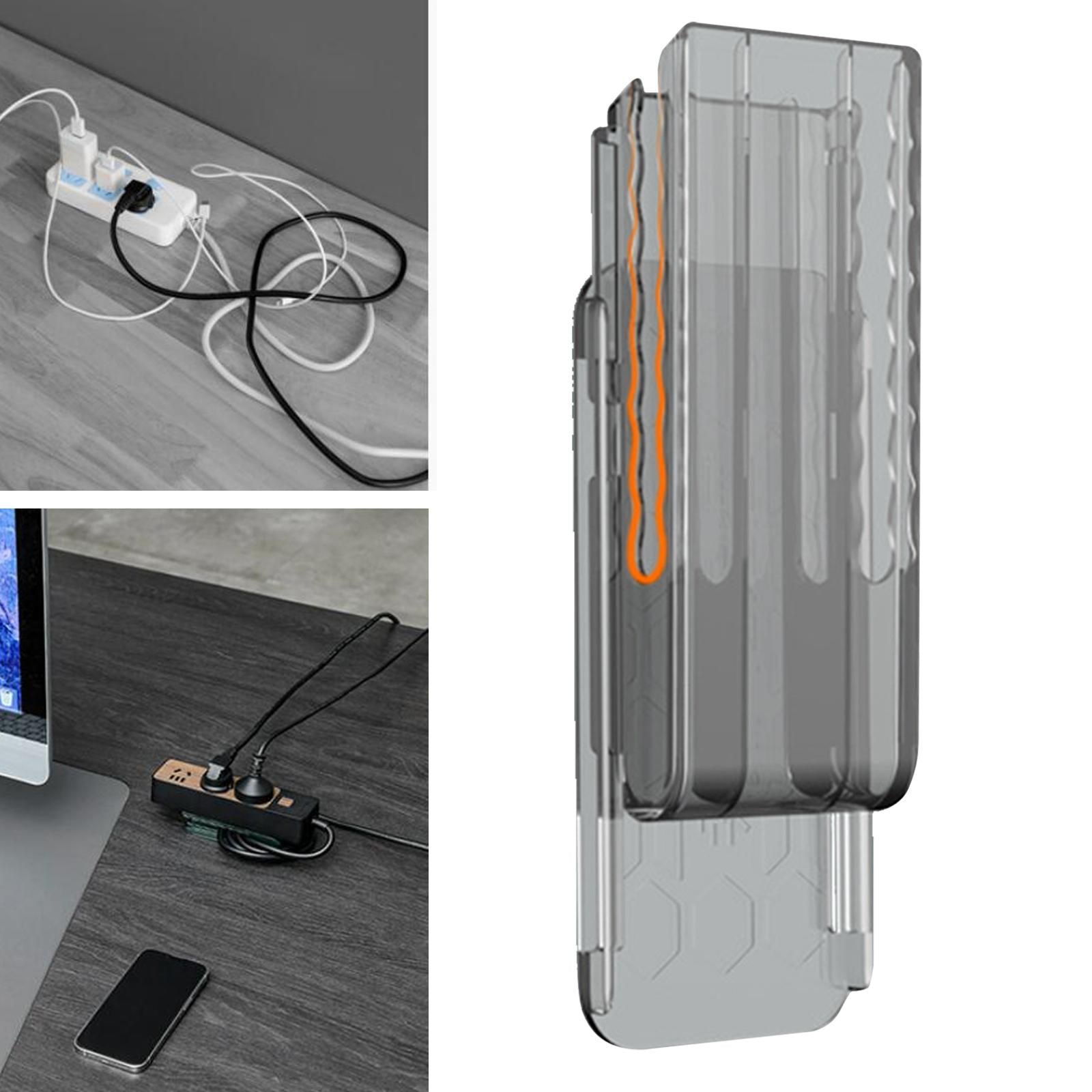 Socket Fixer Cable Management Organizer Self Adhesived office Household Transparent