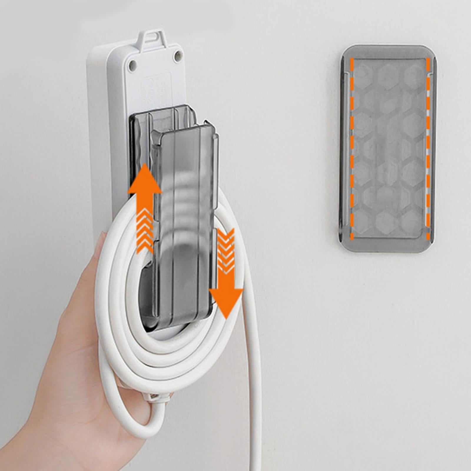 Socket Fixer Cable Management Organizer Self Adhesived office Household Transparent