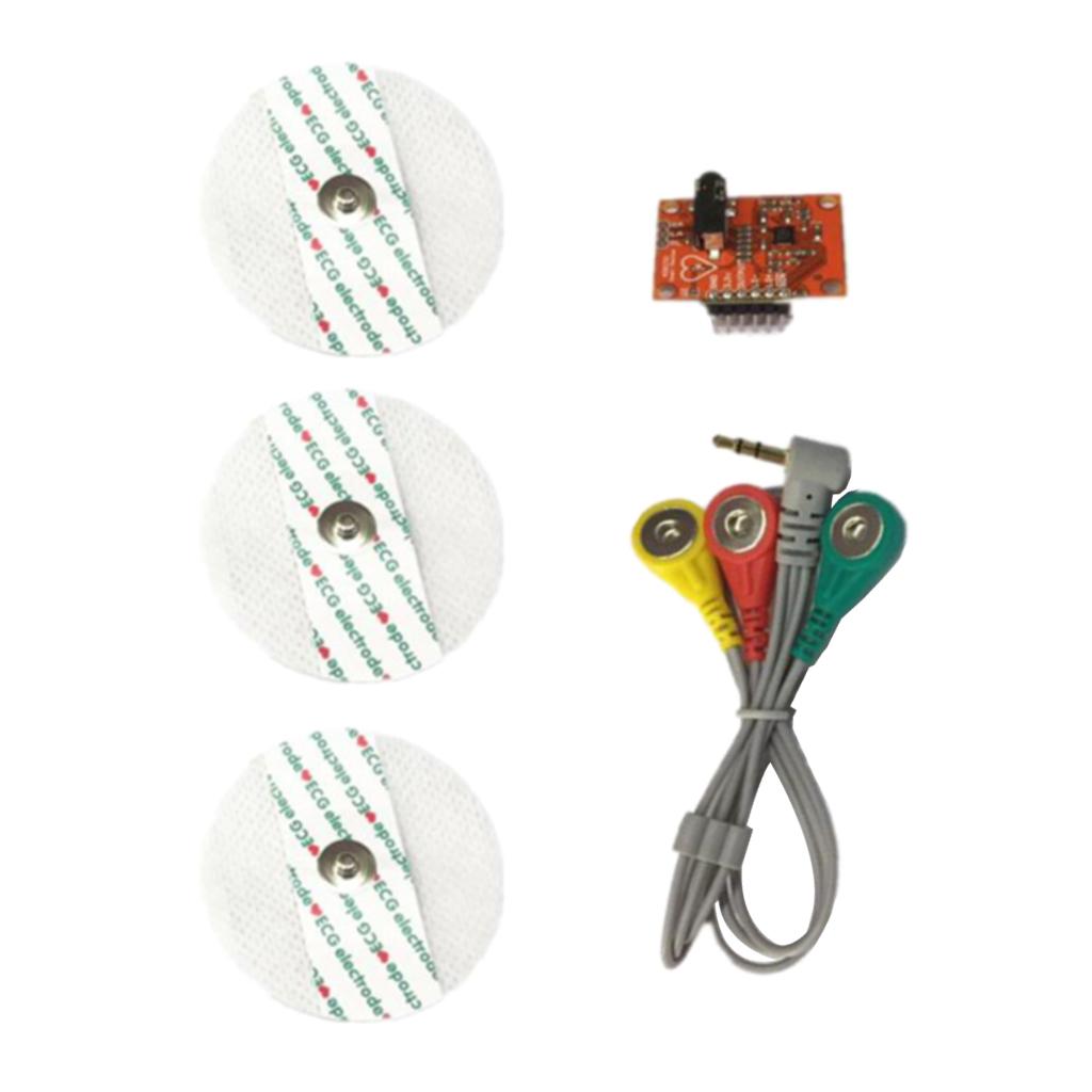 AD8232 ECG Module Heart Monitoring Measurement Sensor Pulse Signal Board Set