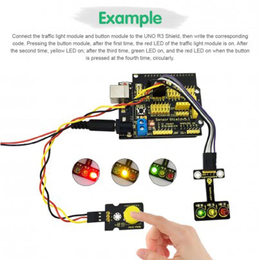 LED Railway Traffic Lights Light-Emitting Module for   Raspberry Pi
