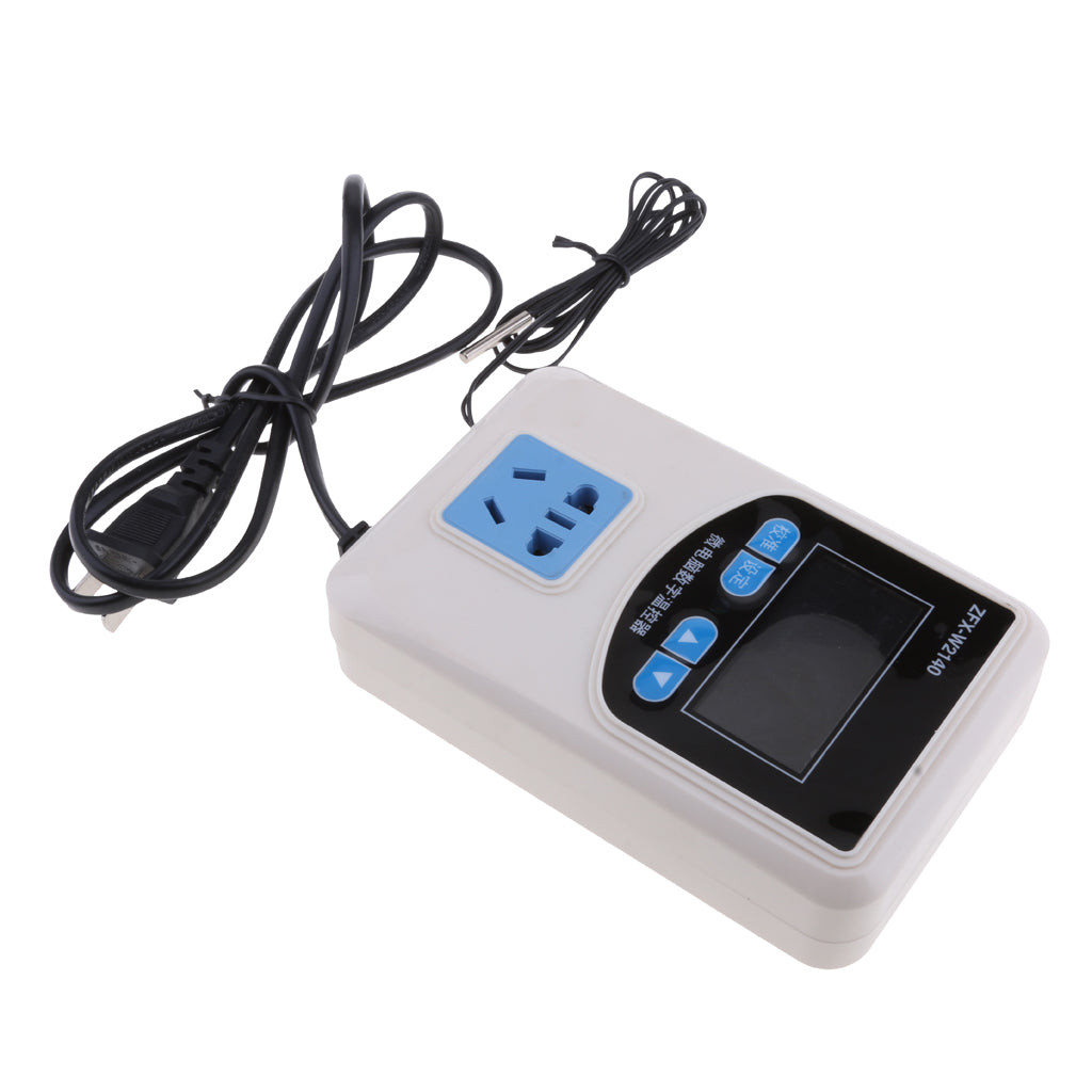 Digital Pre-wired Temperature Controller Outlet Thermostat Heating Cooling 1500W