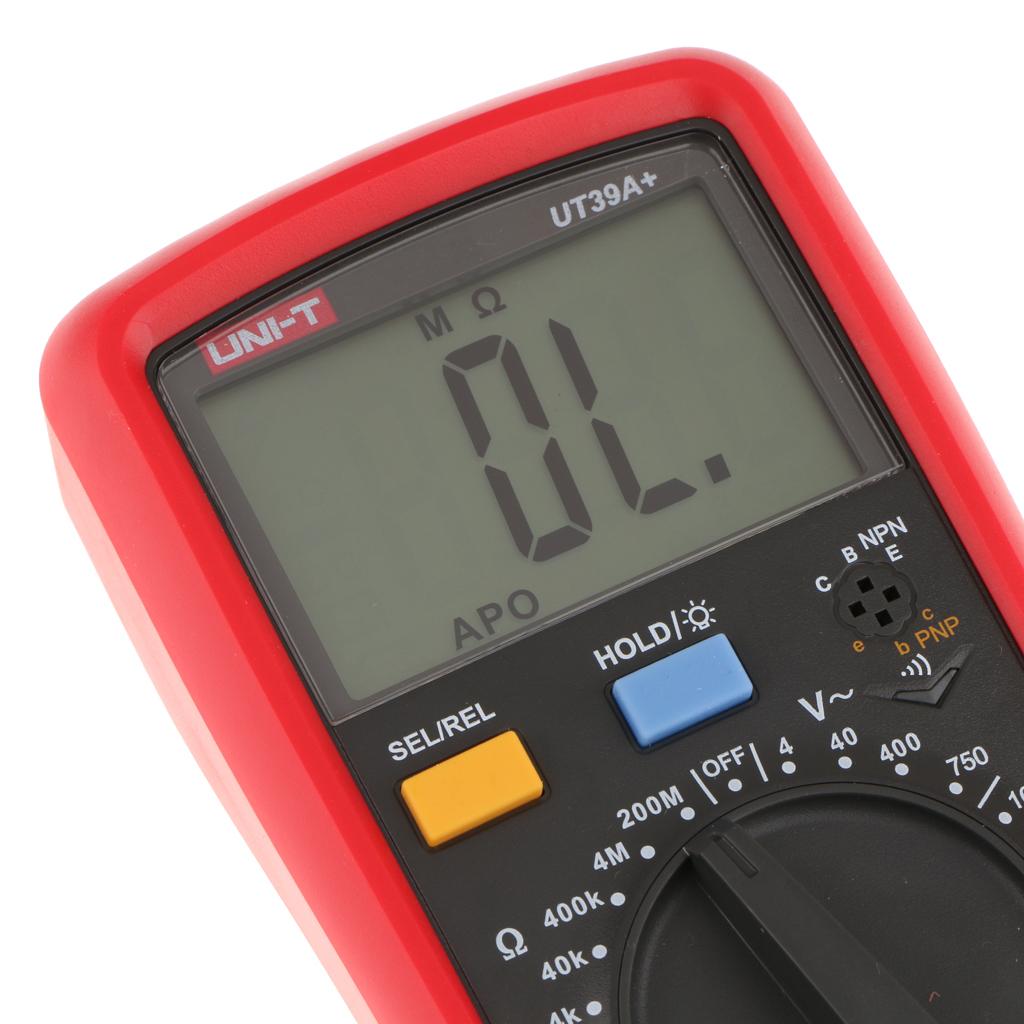 UT39A+ Digital Multimeter AC DC Volt Amp Ohm Diode and Continuity Tester