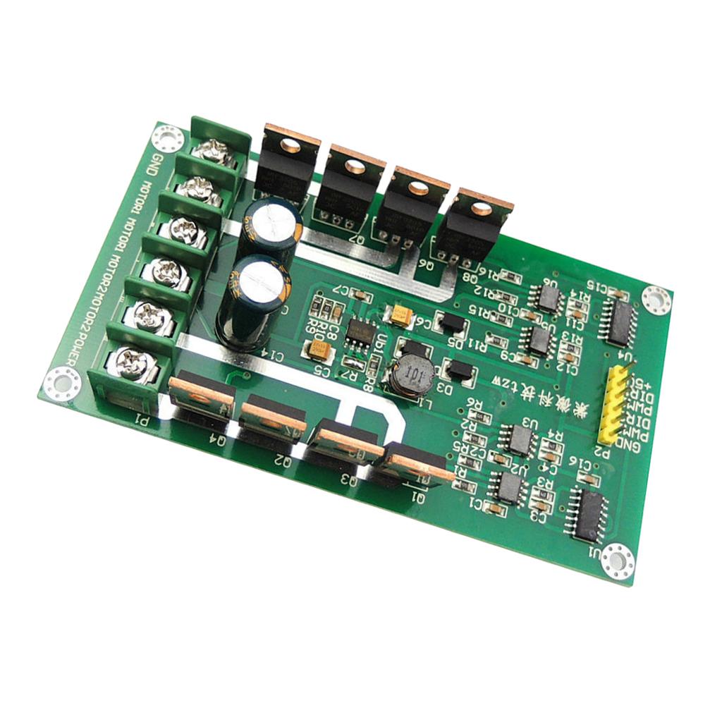 3V-36V Dual DC Motor Driver Board Module H-bridge MOSFET IRF3205 15A