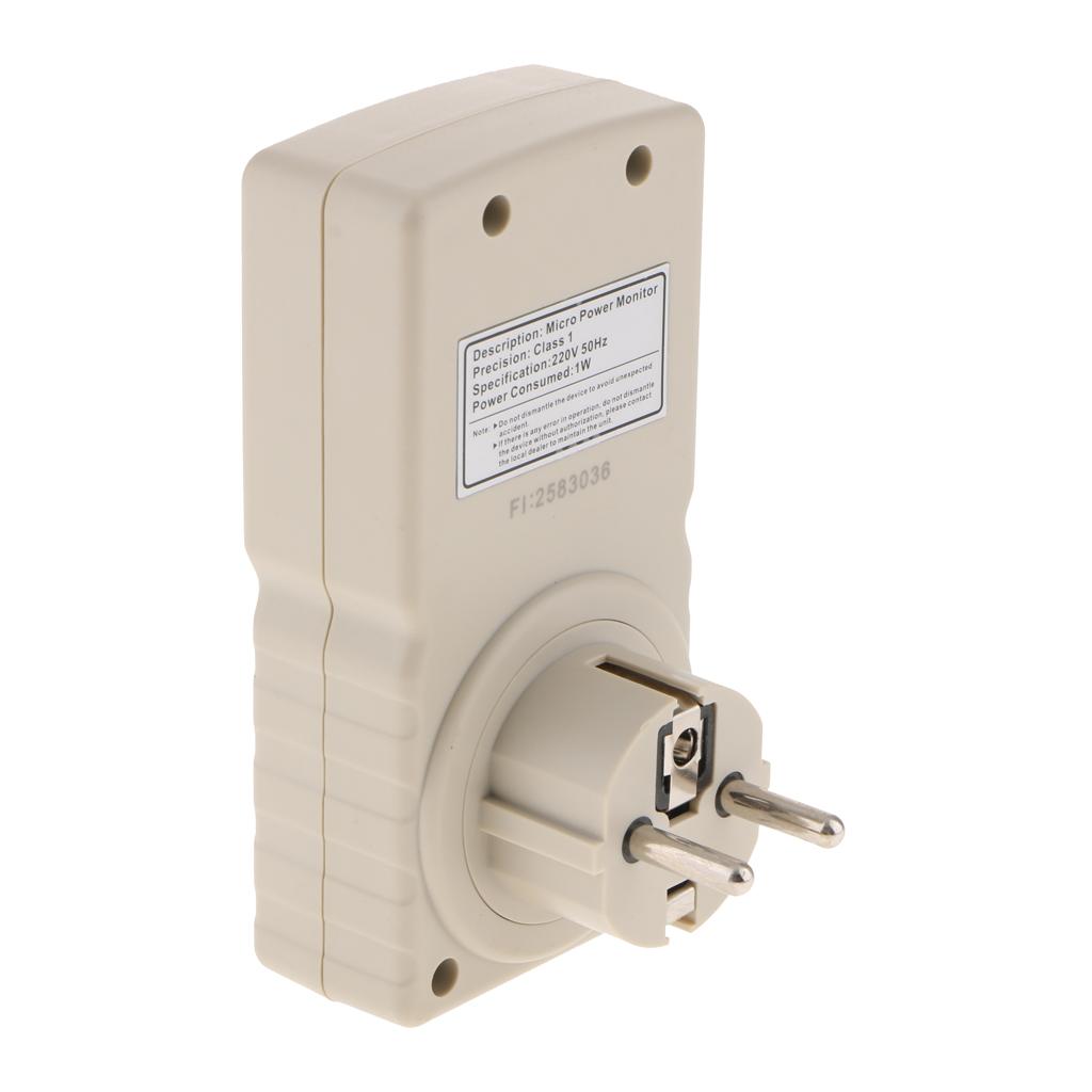 GM87 220V LCD Digital Power Energy Meter Power Factor Frequency Monitor