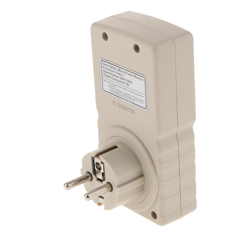 GM87 220V LCD Digital Power Energy Meter Power Factor Frequency Monitor