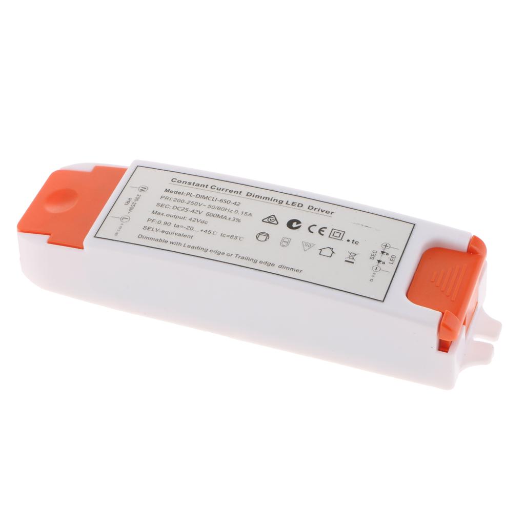SCR Dimmable Led Power Supply DC 25-42V 600mA for Thyristor Downlights