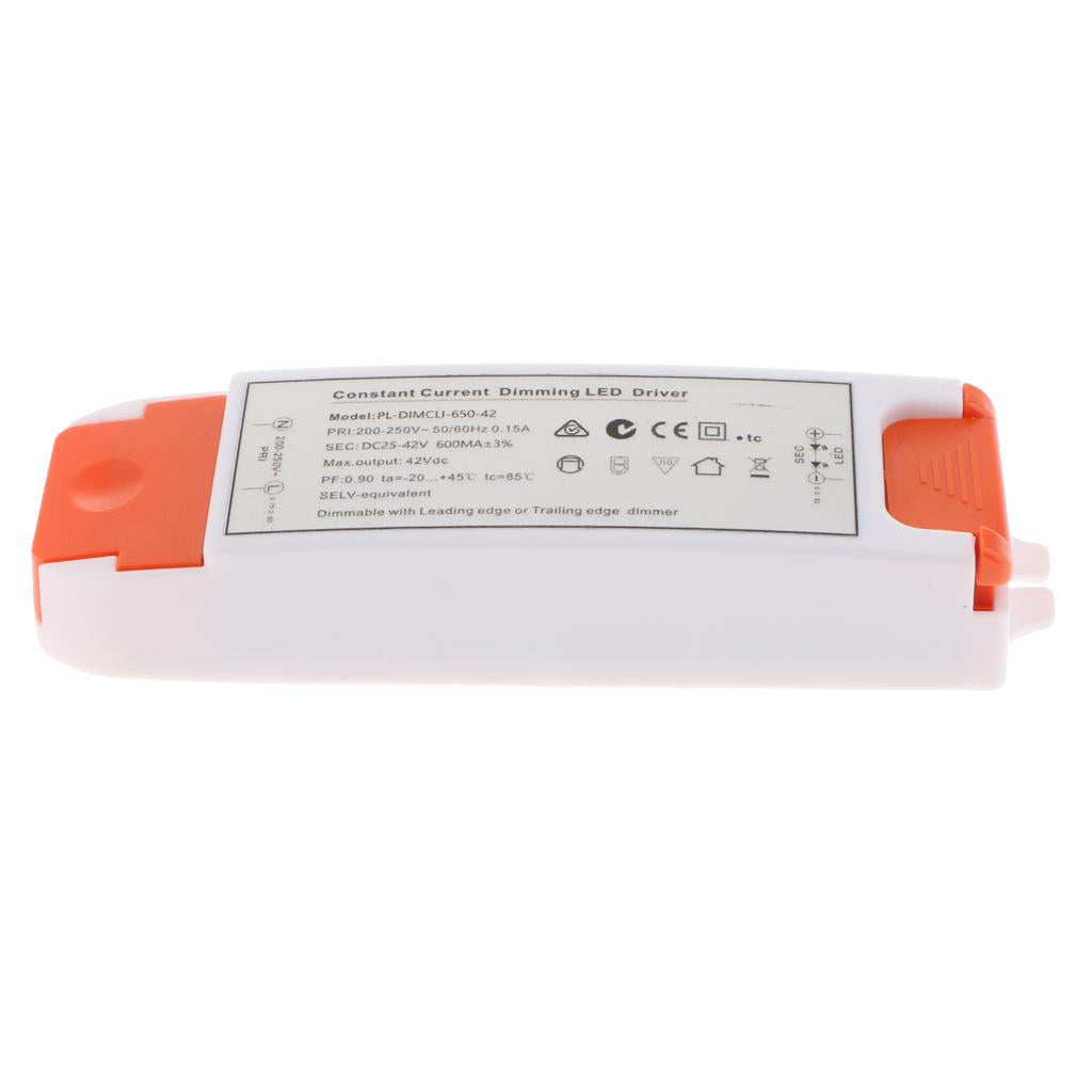 SCR Dimmable Led Power Supply DC 25-42V 600mA for Thyristor Downlights