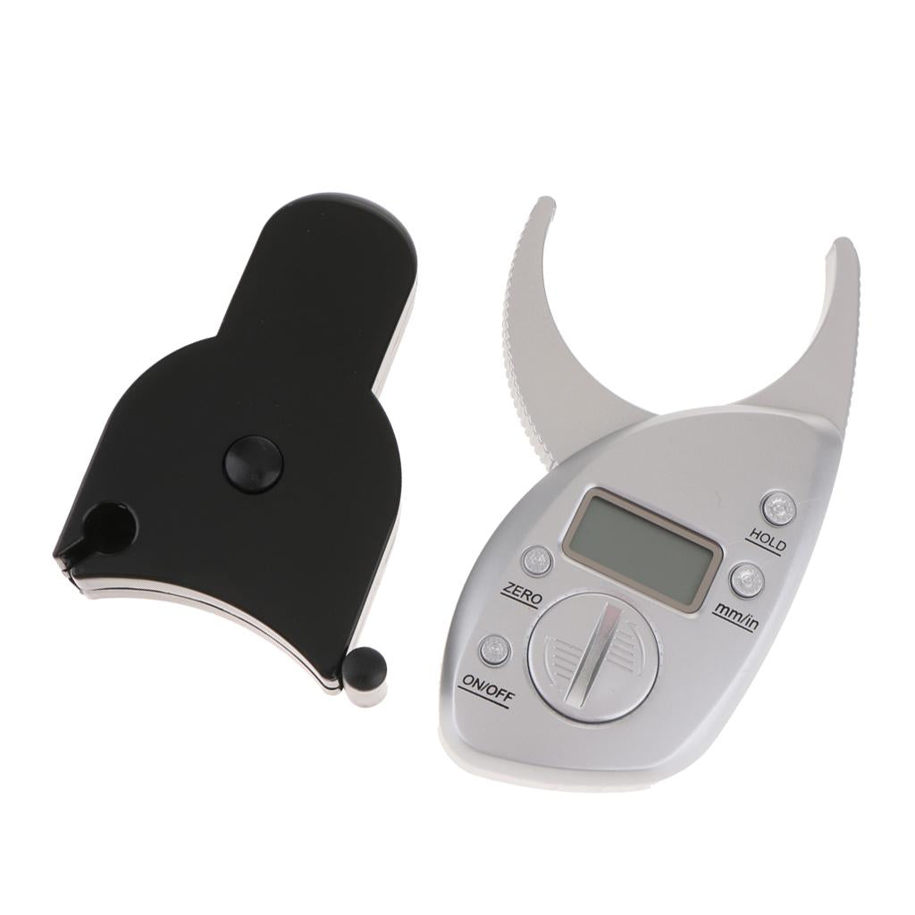 Mini Body Fat Caliper Fat Percentage Digital LCD Display Fold Method Measure