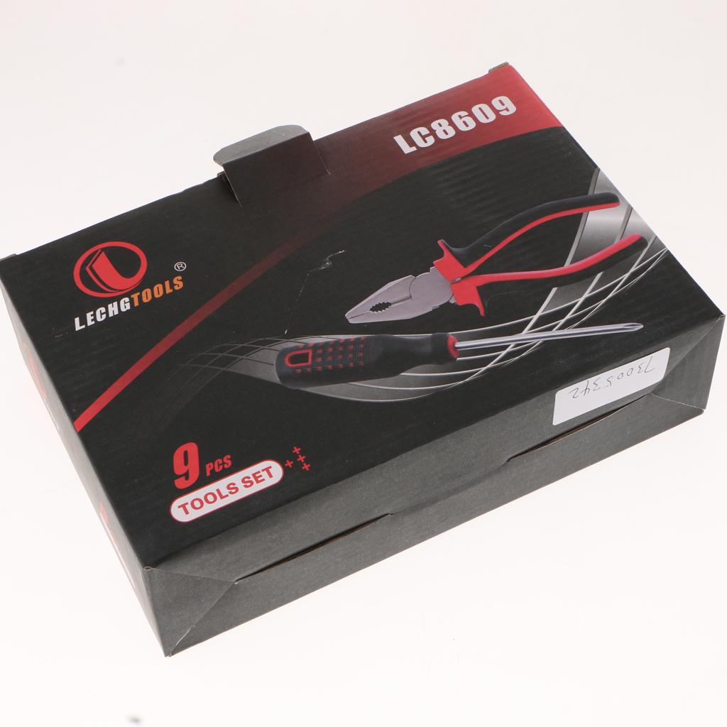 LC8609 8 PCS Basic Portable Toolbox Kit Repair Home Electrician Tool Generic