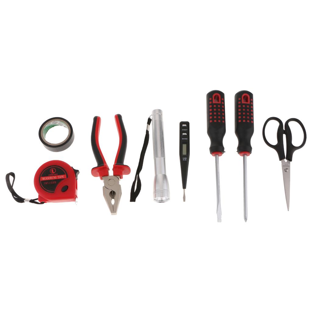 LC8609 8 PCS Basic Portable Toolbox Kit Repair Home Electrician Tool Generic