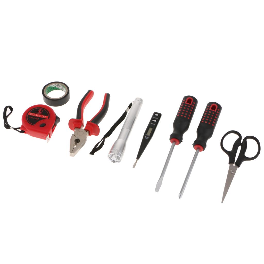 LC8609 8 PCS Basic Portable Toolbox Kit Repair Home Electrician Tool Generic
