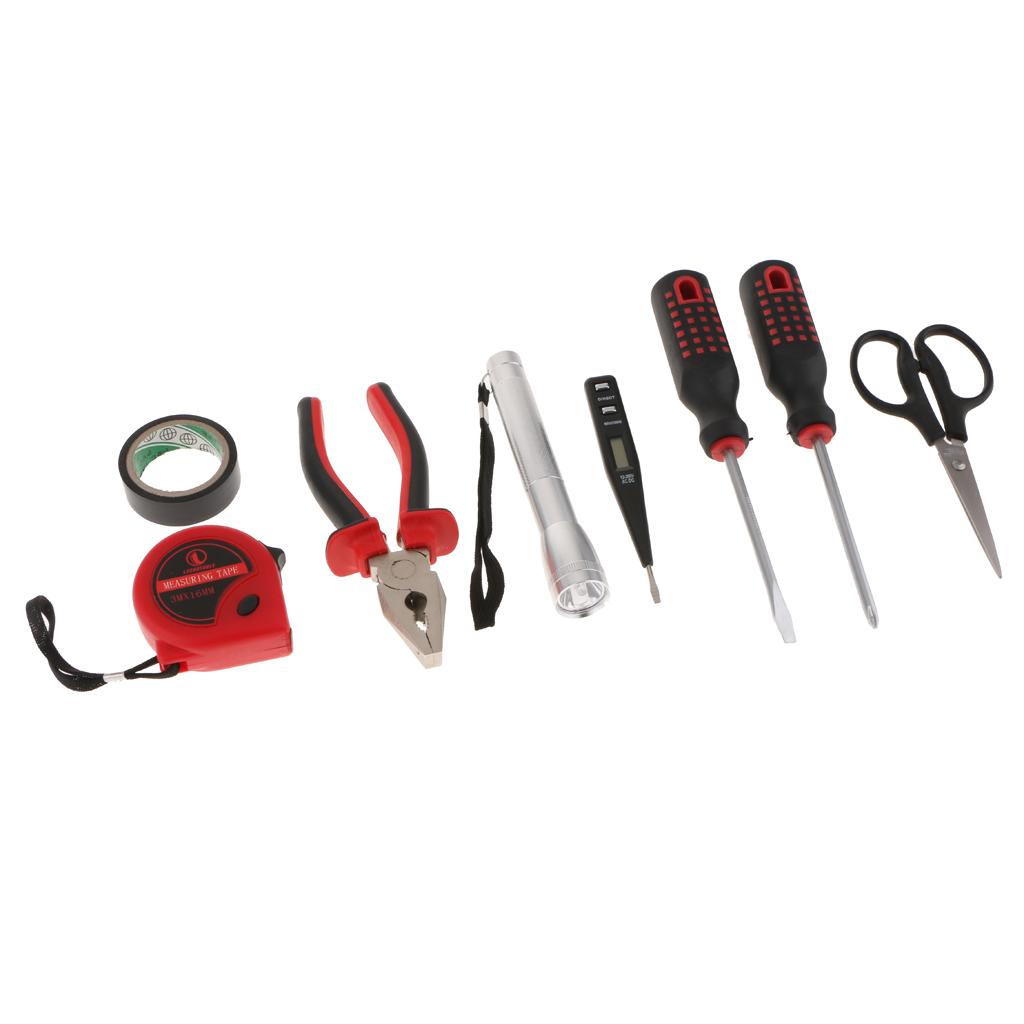 LC8609 8 PCS Basic Portable Toolbox Kit Repair Home Electrician Tool Generic