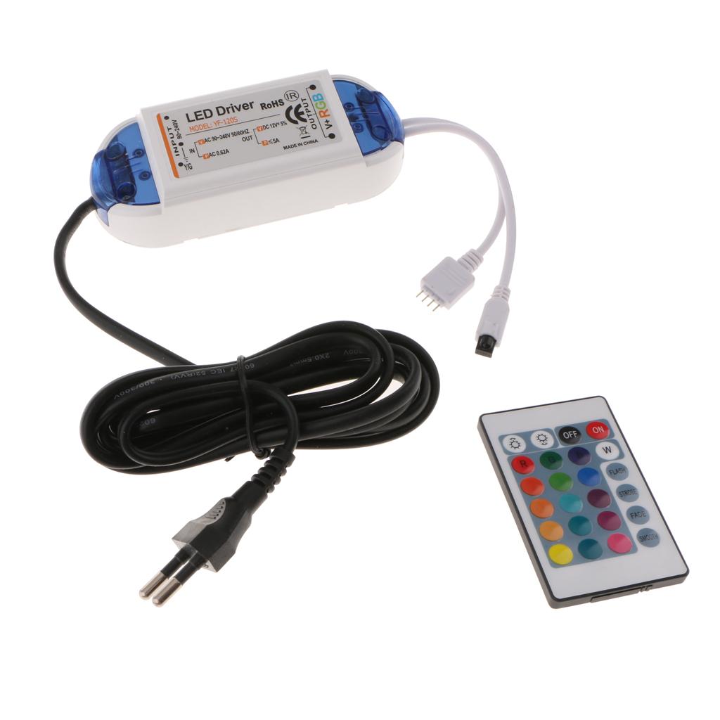 LED Integrated RGB Power Controller 5A Dedicated + RGB Strip Light